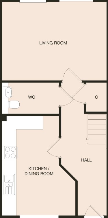 3 bed semi-detached house to rent in Farmstead Lane, Chellaston, Derby, Derbyshire, DE73 6DB - Property floorplan