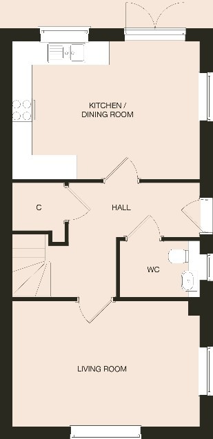 3 bed semi-detached house to rent in Chellaston, Derby, Derbyshire, DE73 - Property floorplan