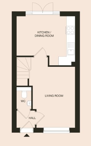 2 bed terraced house to rent in Chellaston, Derby, Derbyshire, DE73 - Property floorplan