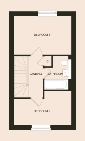2 bed terraced house to rent in Chellaston, Derby, Derbyshire, DE73 - Property floorplan