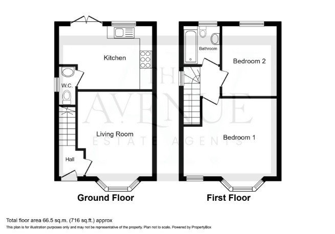 2 bed semi-detached house for sale in Daw End Lane, Walsall, West Midlands, WS4 - Property floorplan
