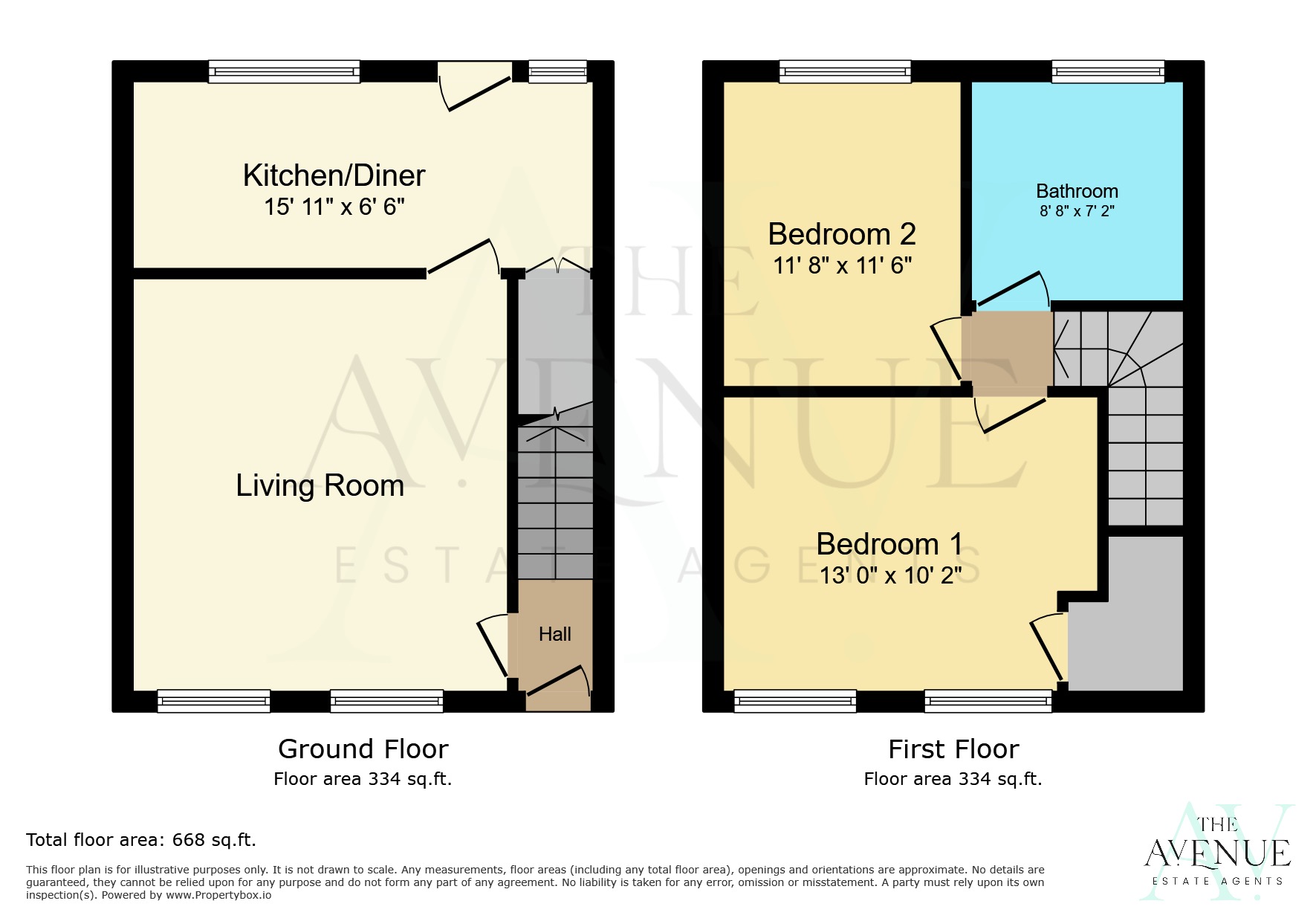 2 bed terraced house for sale in Dunslade Road, Birmingham, West Midlands, B23 - Property floorplan