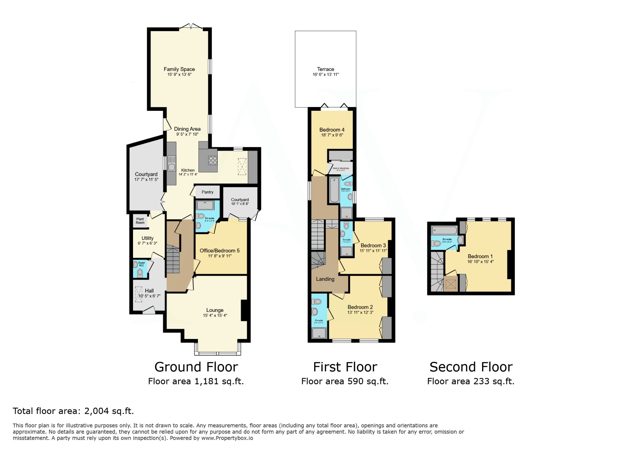 5 bed end of terrace house for sale in Upper Holland Road, Sutton Coldfield, West Midlands, B72 - Property floorplan