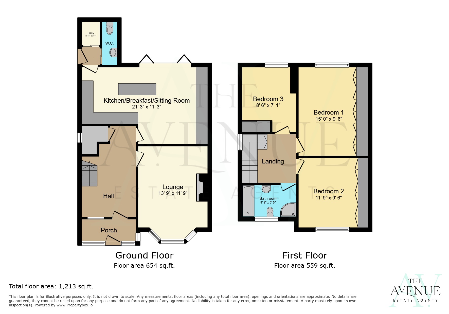 3 bed detached house for sale in Kidderminster Road, Hagley - Property floorplan