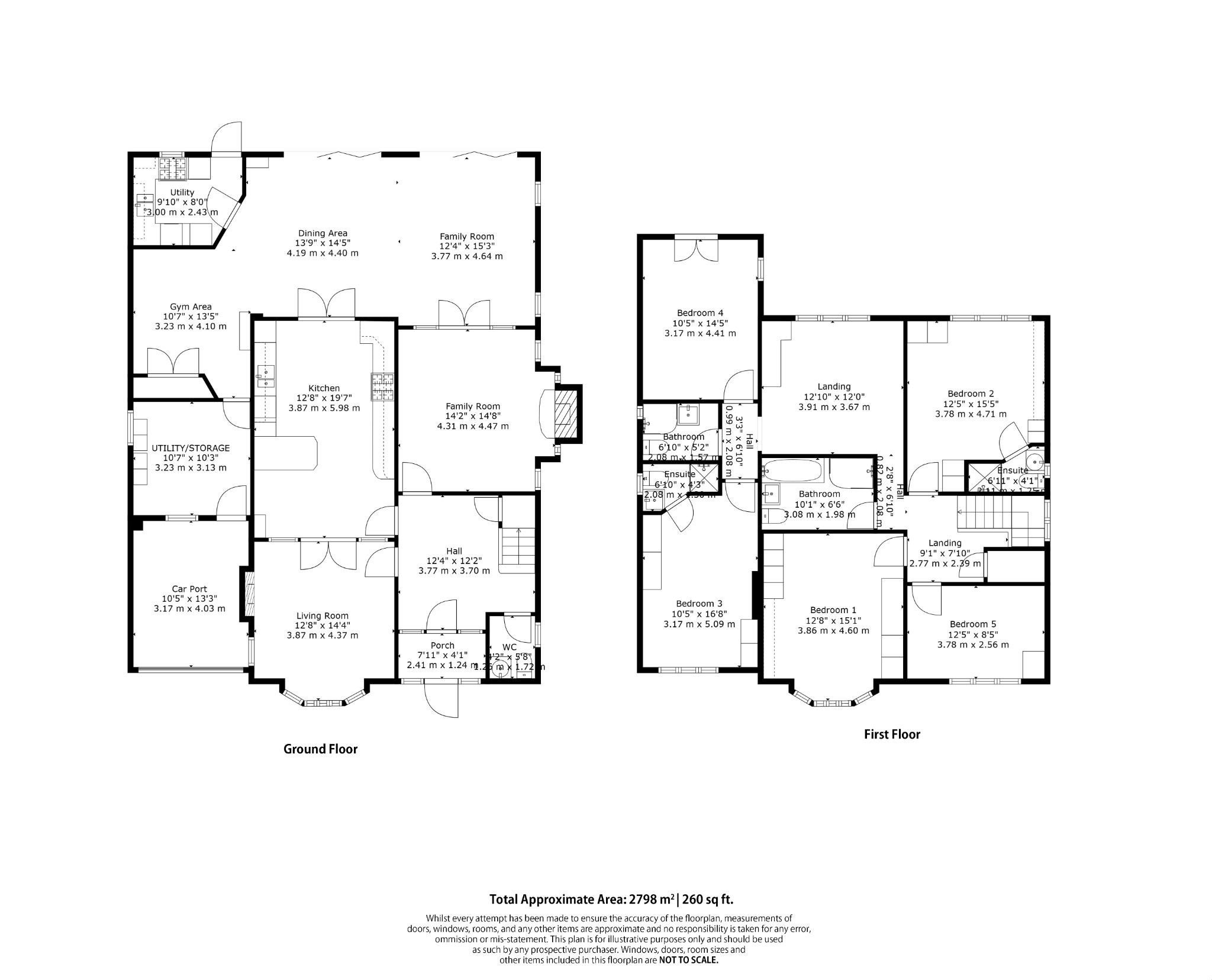 5 bed detached house for sale in 10 Marlborough Road, Woodthorpe, Nottingham, Nottinghamshire, NG5 4FG - Property floorplan