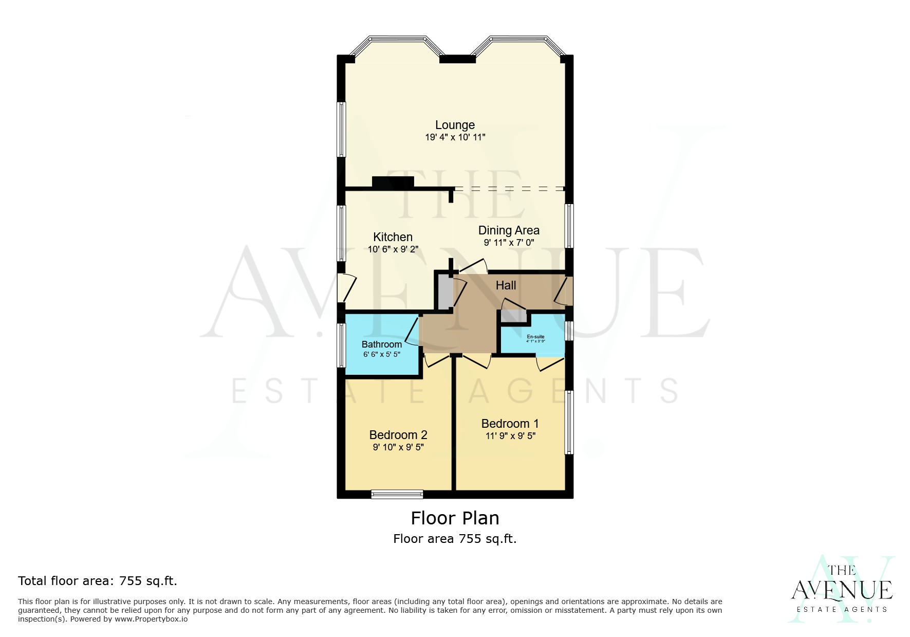 2 bed park home for sale in Coggeshall Road, Braintree, Essex, CM7 - Property floorplan