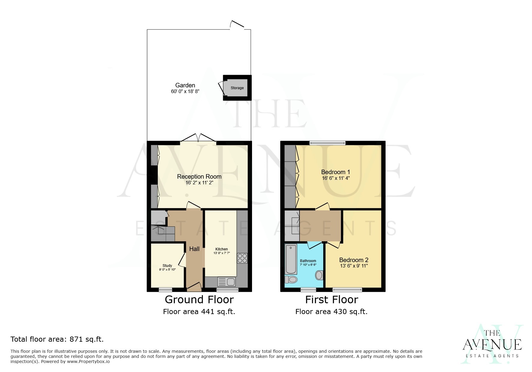 2 bed terraced house for sale in Derwent Way, Chelmsford, Essex, CM1 - Property floorplan