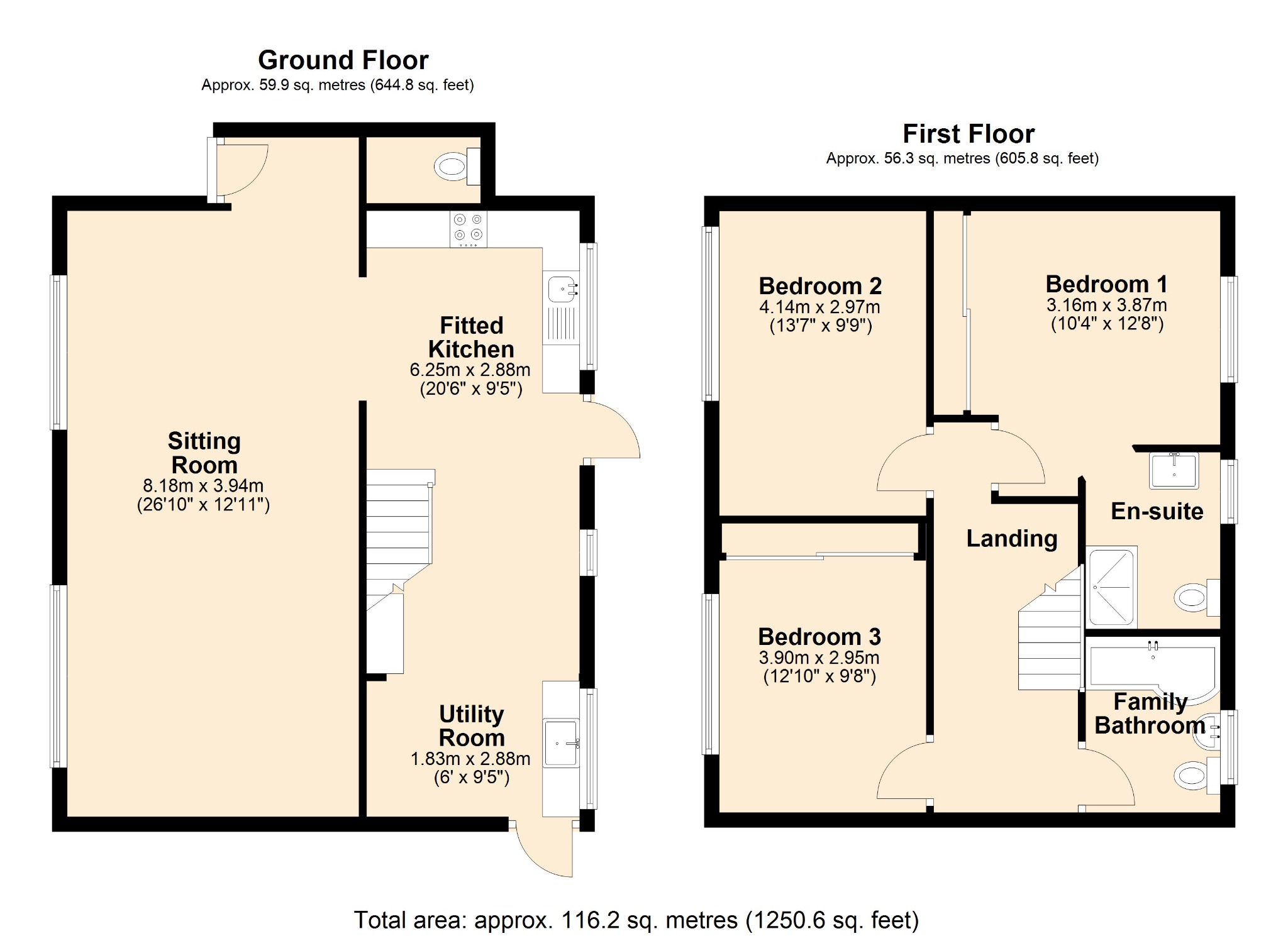 3 bed detached house for sale in St. Michaels Road, Stramshall, Uttoxeter, Staffordshire - Property floorplan