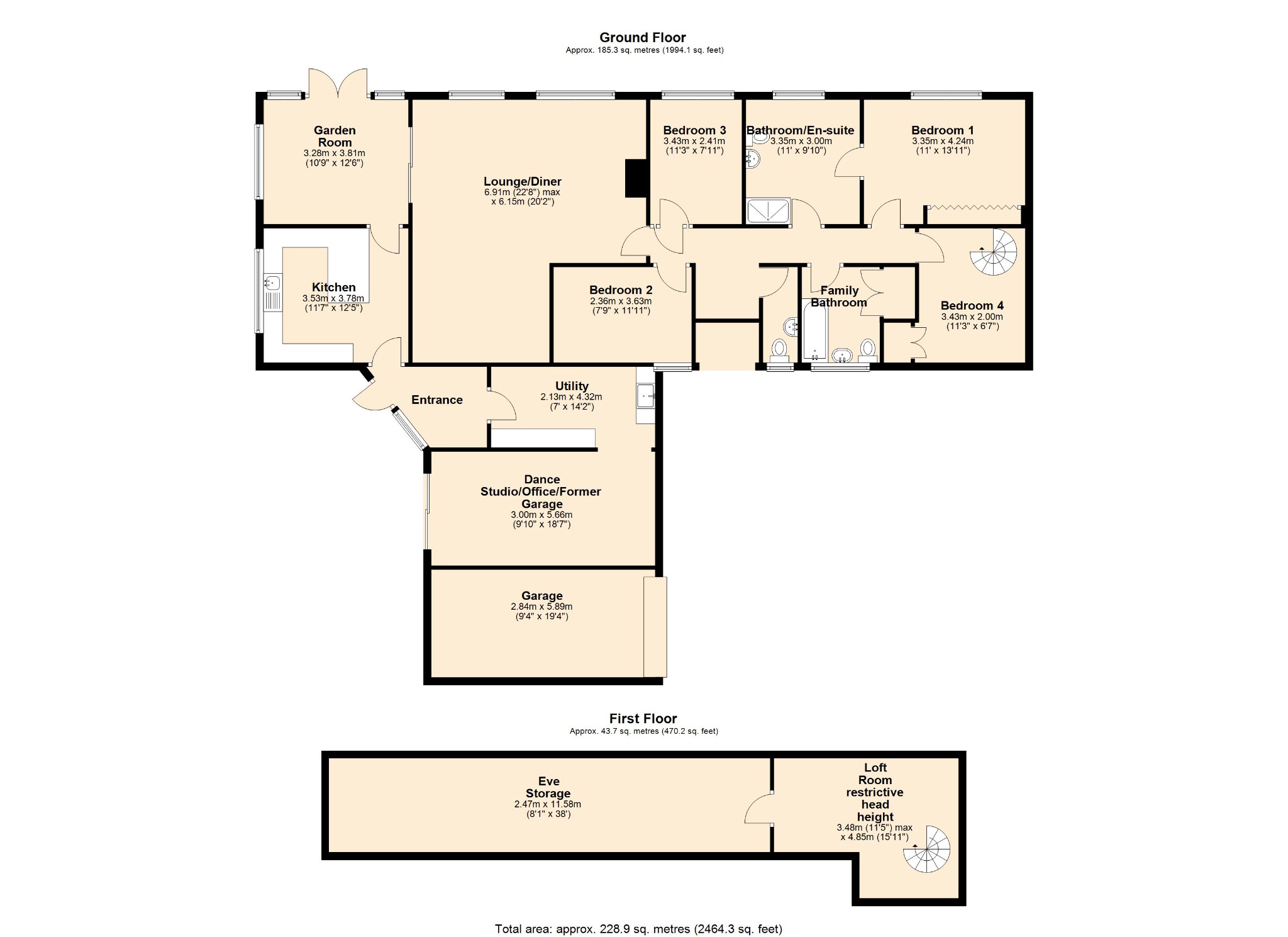 4 bed detached house for sale in Substantial Plot,  SUNNYSIDE ROAD, off Heath Road, Uttoxeter - Property floorplan