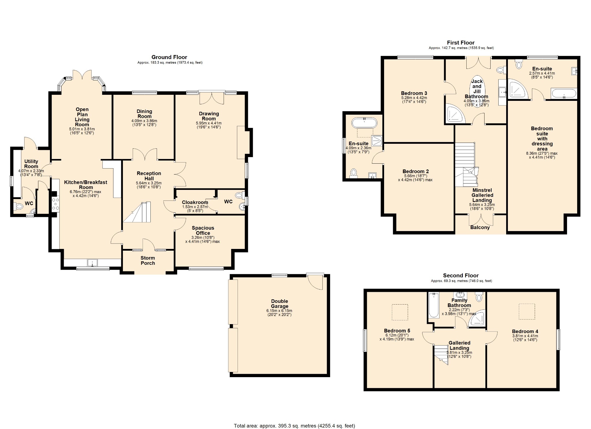 5 bed detached house for sale in The Willows, Cherry Lane, Cheadle, Near Oakamoor, Staffordshire - Property floorplan
