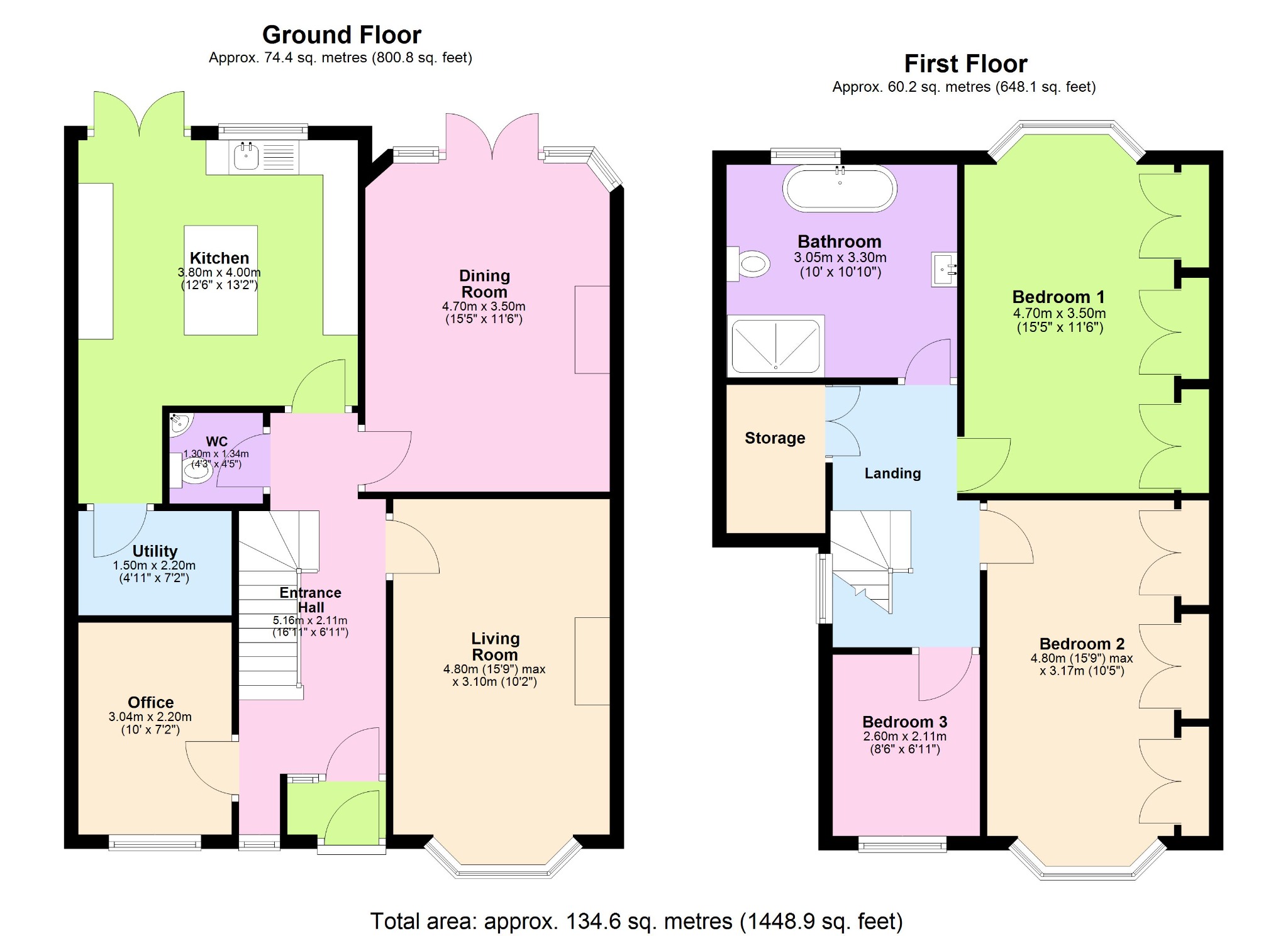 3 bed semi-detached house for sale in Sutton Coldfield, West Midlands, B73 - Property floorplan