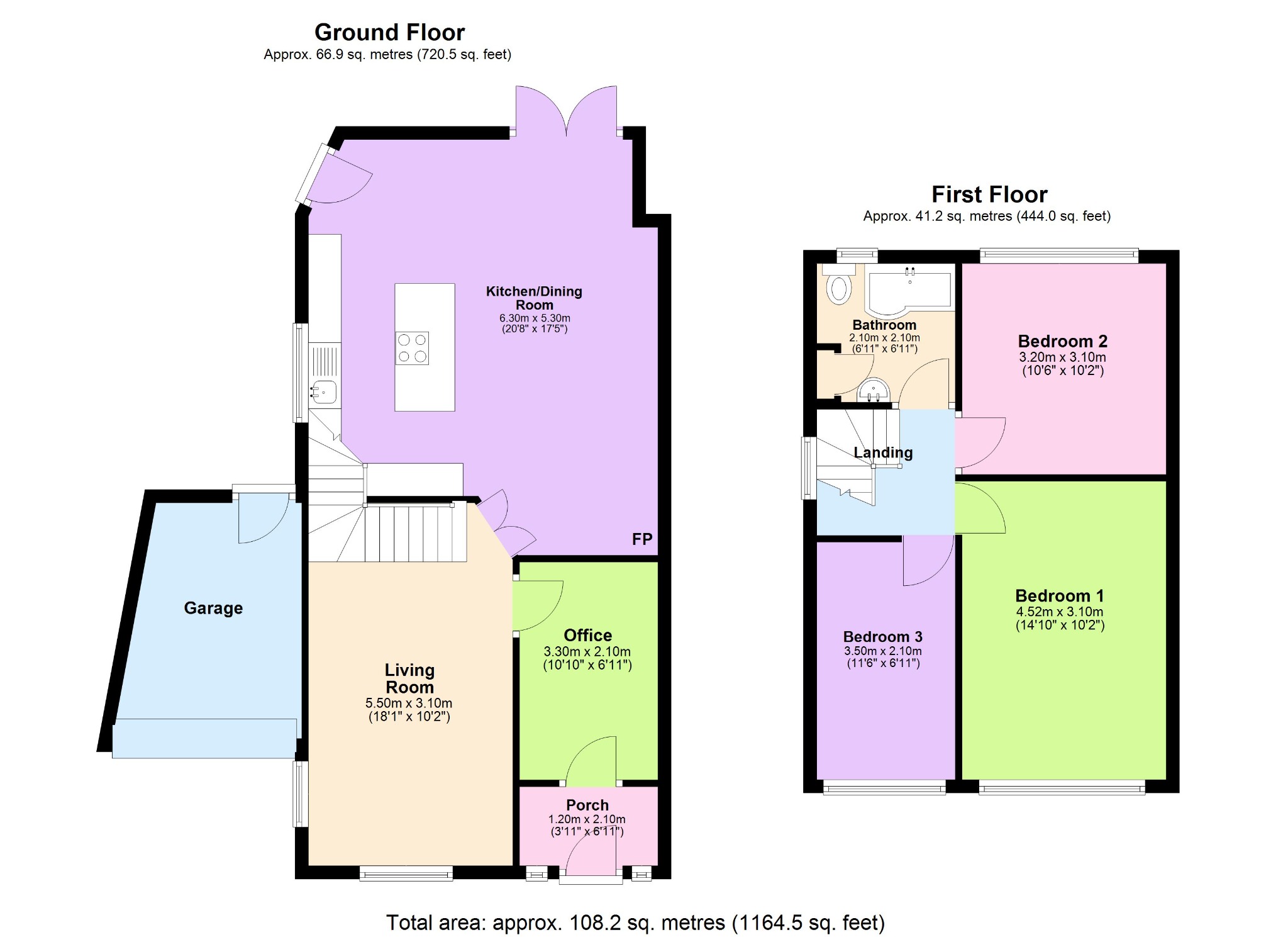 3 bed semi-detached house for sale in North Drive, Sutton Coldfield - Property floorplan