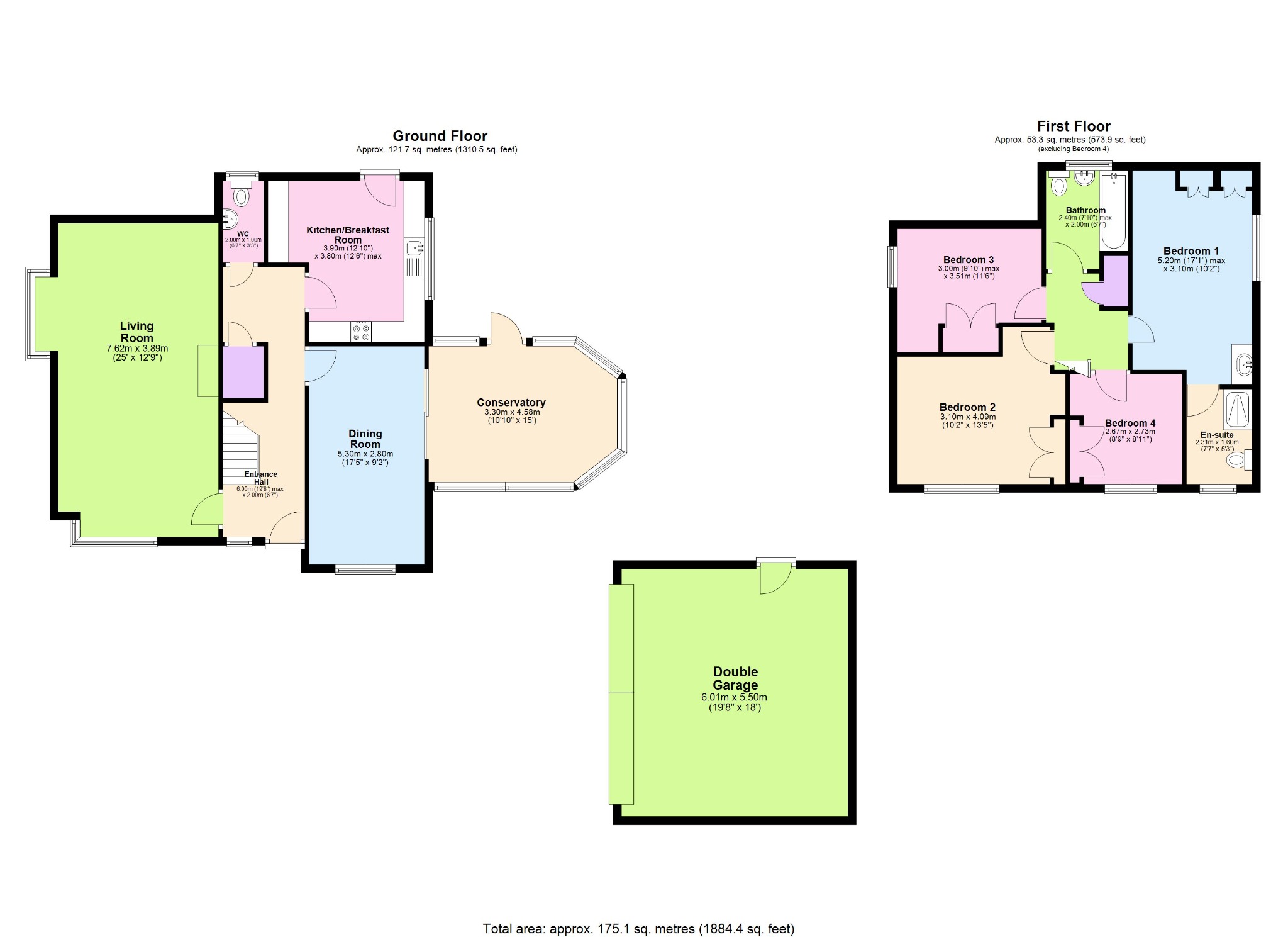 4 bed detached house for sale in The Saplings, Sutton Coldfield - Property floorplan