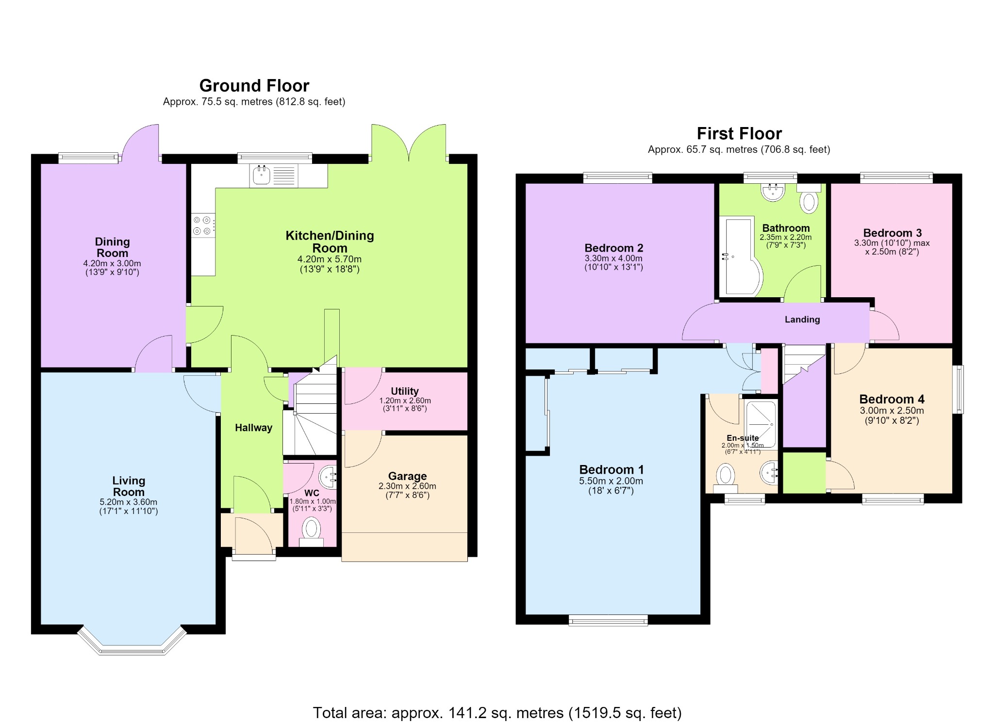 4 bed detached house for sale in 2 Preston Avenue, Sutton Coldfield, West Midlands, B76 1HS - Property floorplan