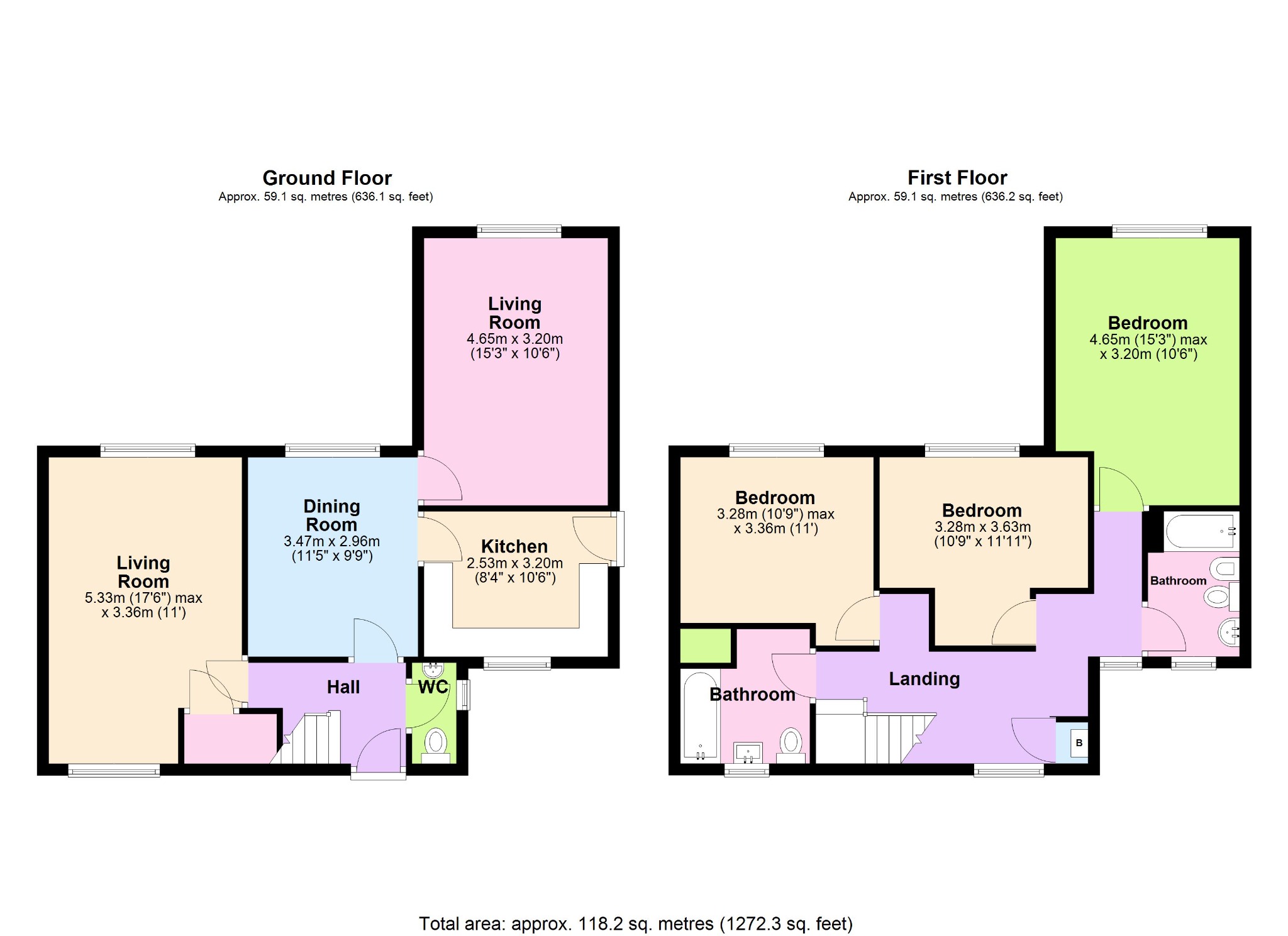 3 bed semi-detached house for sale in Lynn Lane, Lynn. - Property floorplan