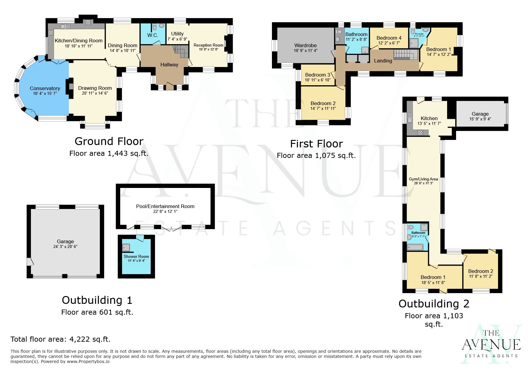 5 bed detached house for sale in Holly Farm Chorley -5 bedroom country home with a separate 2-bedroom annex. - Property floorplan