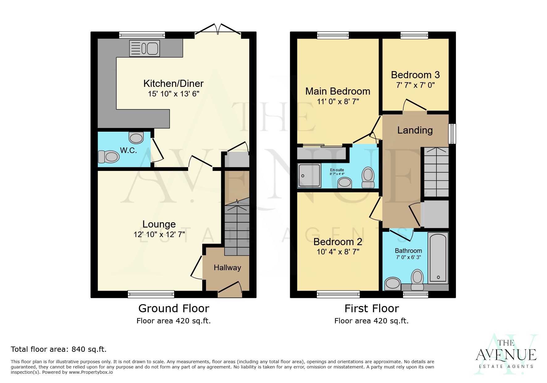 3 bed semi-detached house for sale in 6 Greenways Road, Tatenhill. - Property floorplan