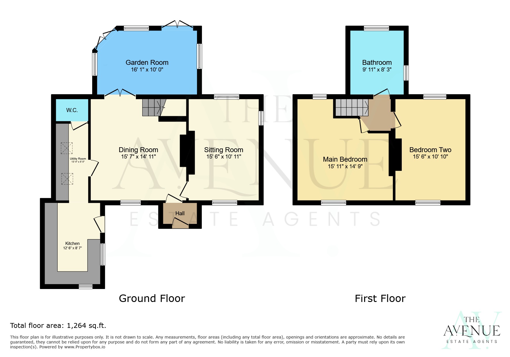 2 bed cottage for sale in Lea Cottage, Hadley Street, Yoxall. - Property floorplan