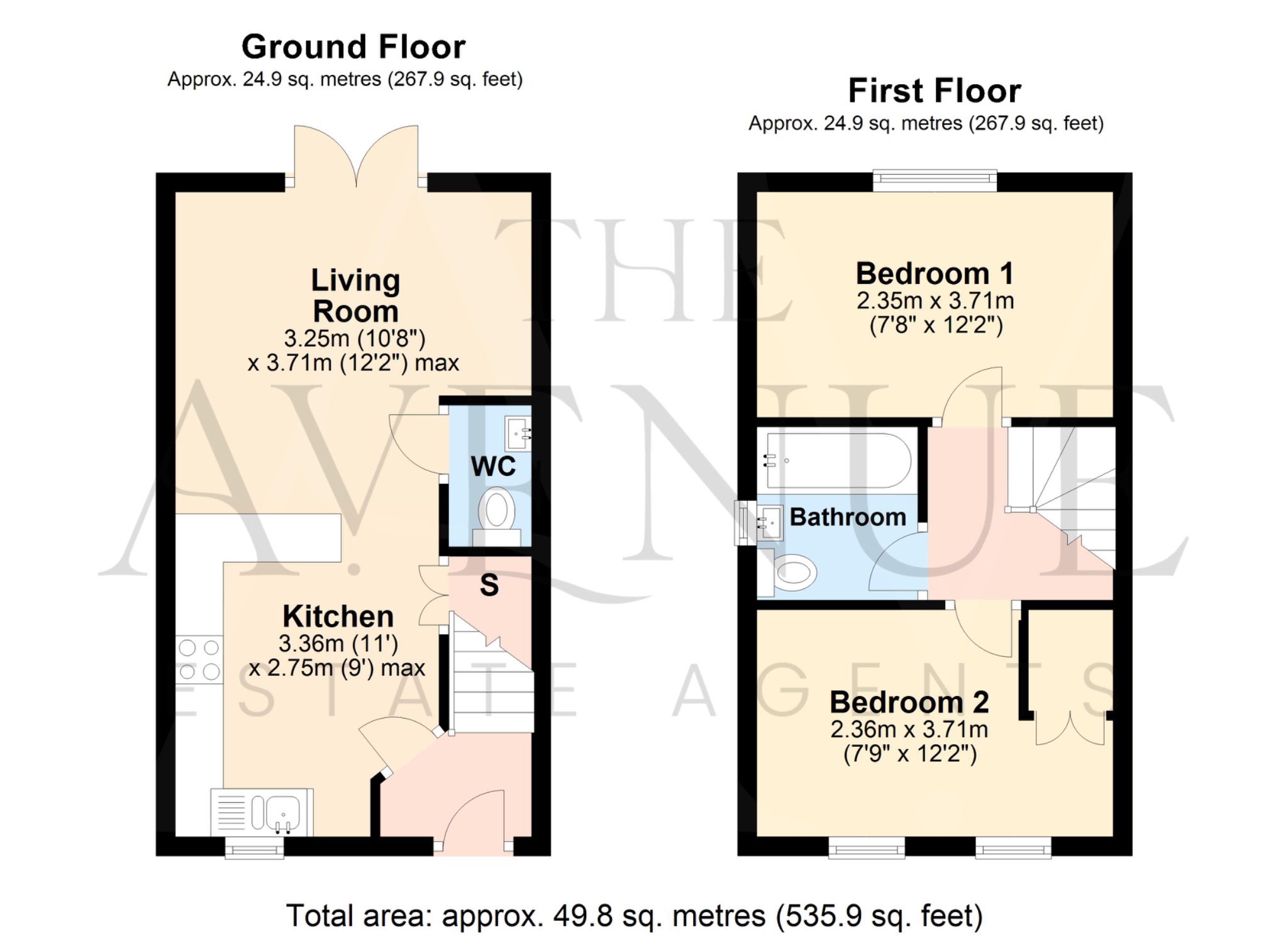 2 bed semi-detached house for sale in Crawley Way, Chellaston, Derby, DE73 6XB - Property floorplan