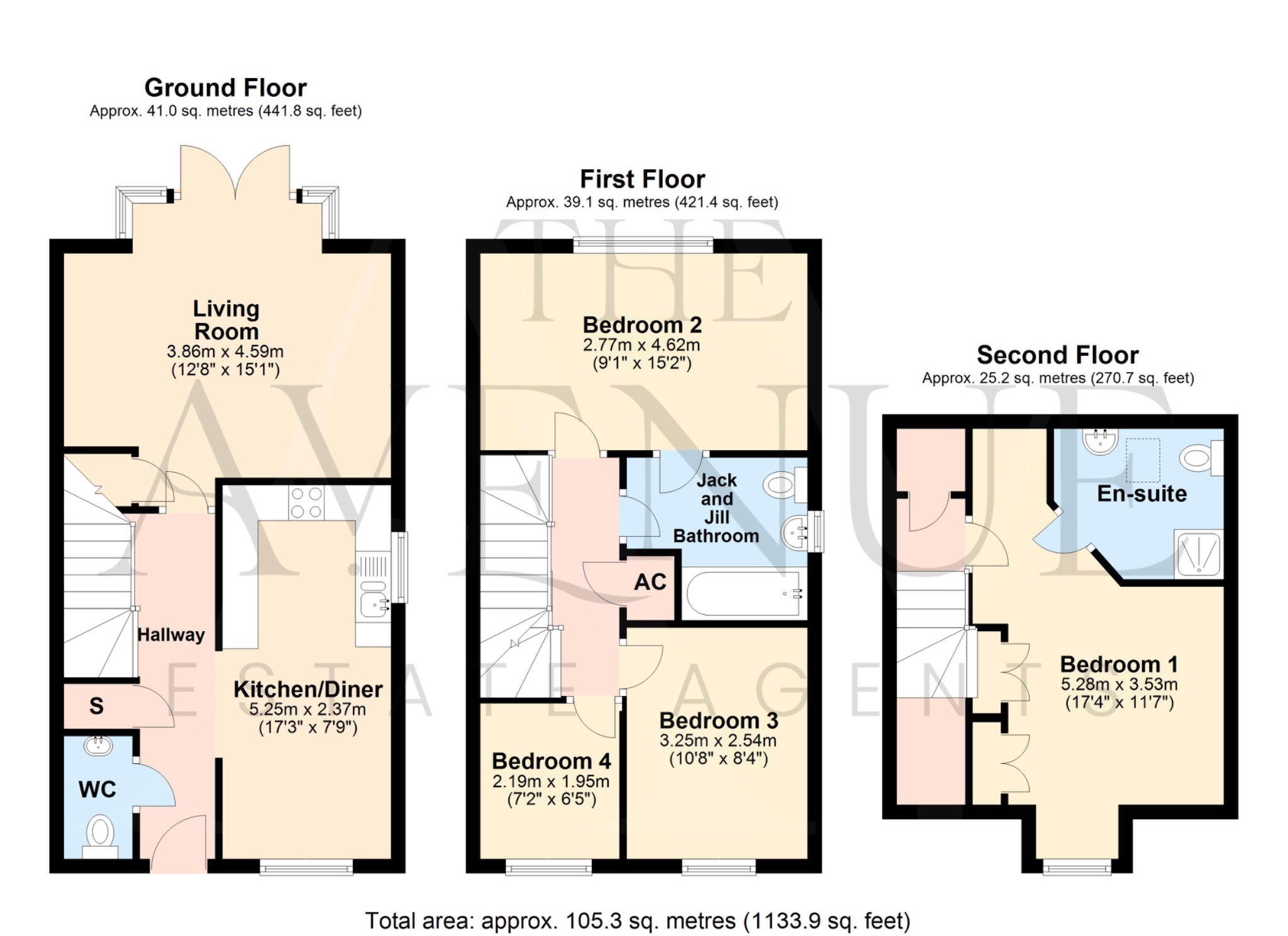 4 bed semi-detached house for sale in Clayton Gardens, Hatton, Derbyshire, DE65 5EB - Property floorplan