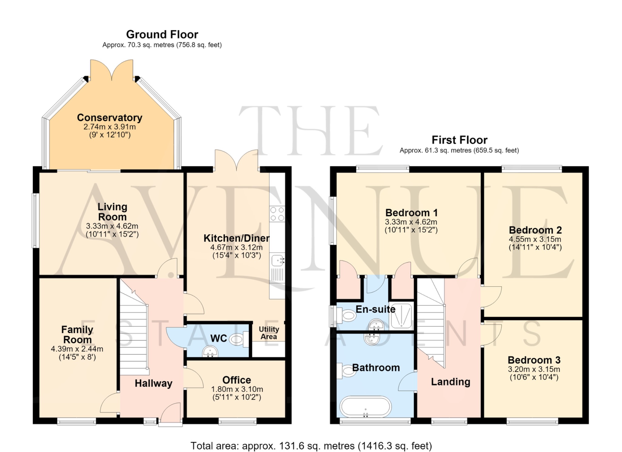 3 bed detached house for sale in Meadow Lane, Hilton, Derbyshire, DE65 5LG - Property floorplan