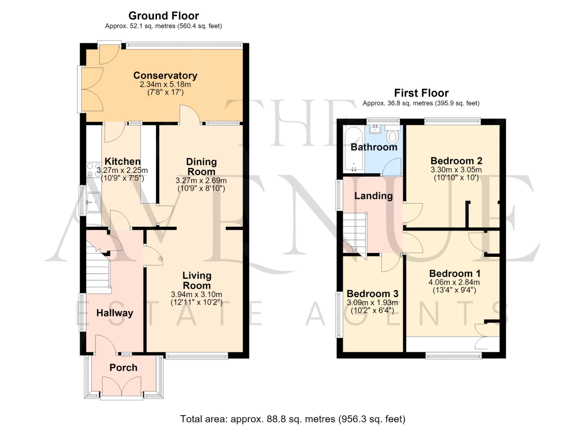 3 bed semi-detached house for sale in Rangemore Close, Mickleover, Derby, DE3 9JU - Property floorplan