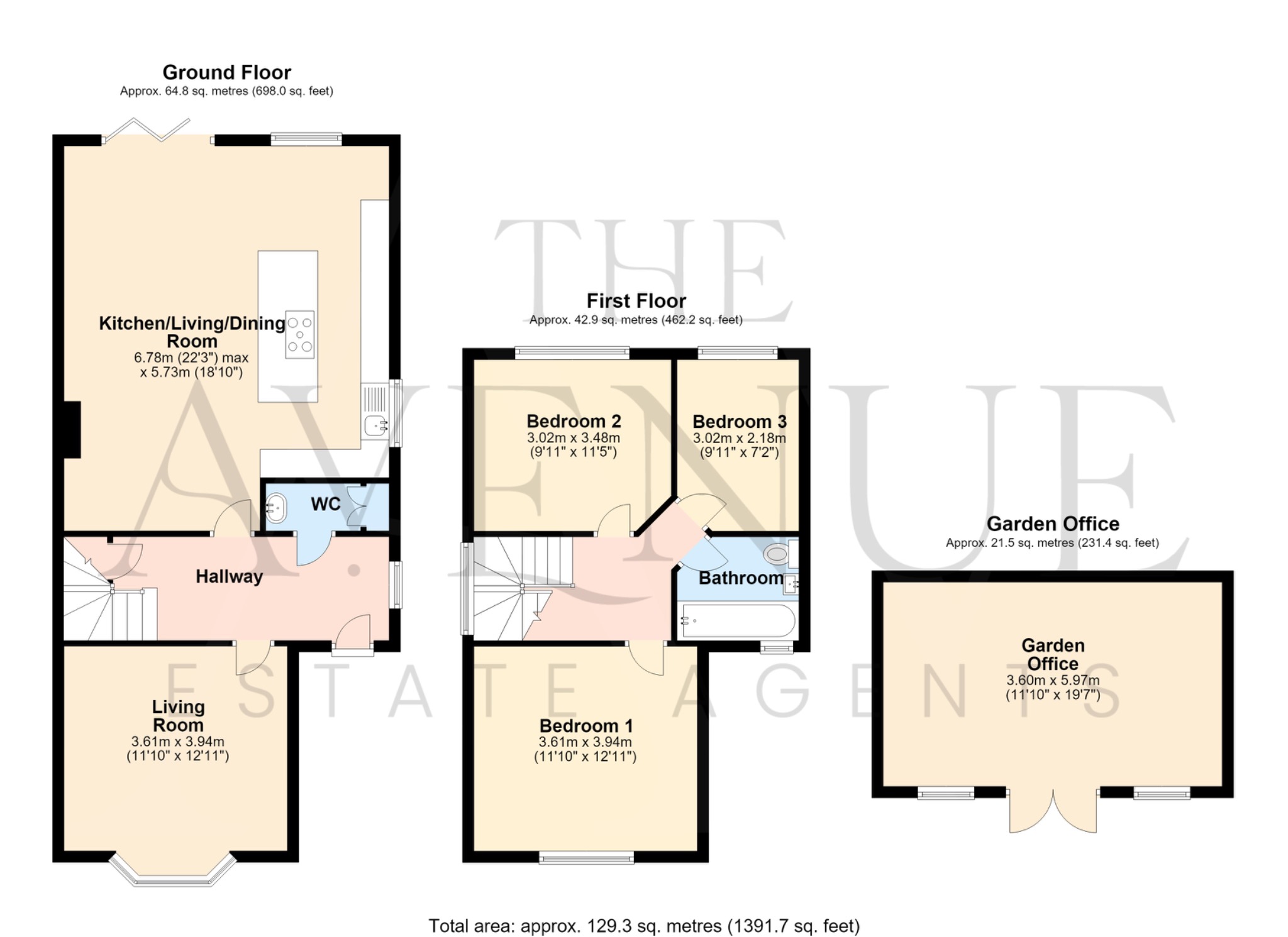 3 bed detached house for sale in Stenson Road, Derby, DE23 1HG - Property floorplan
