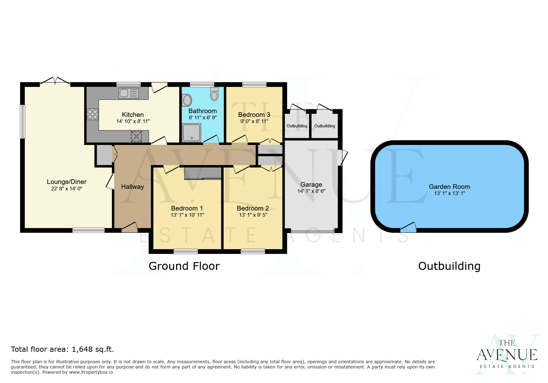 3 bed detached bungalow for sale in Spring Road, Riddings - Property floorplan