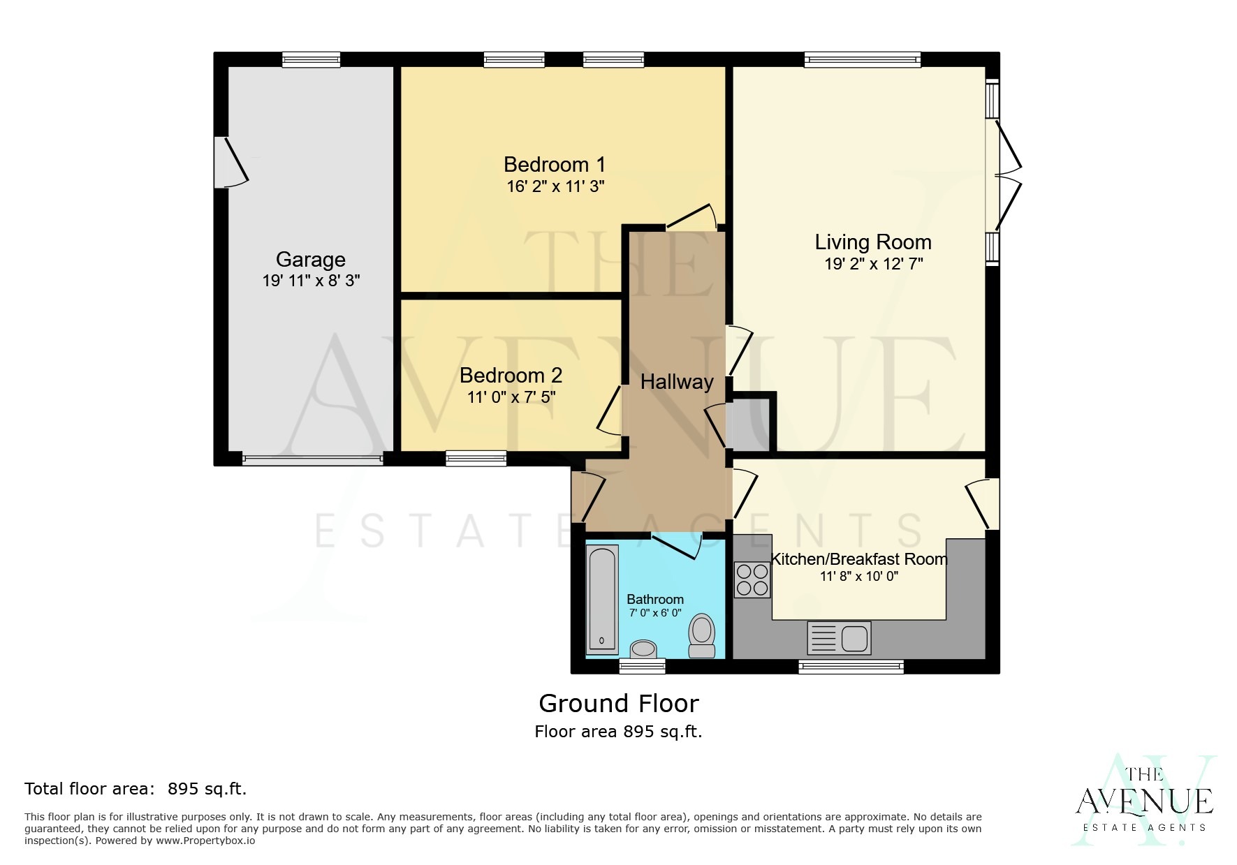2 bed detached bungalow for sale in Brookfield Close, Codnor - Property floorplan