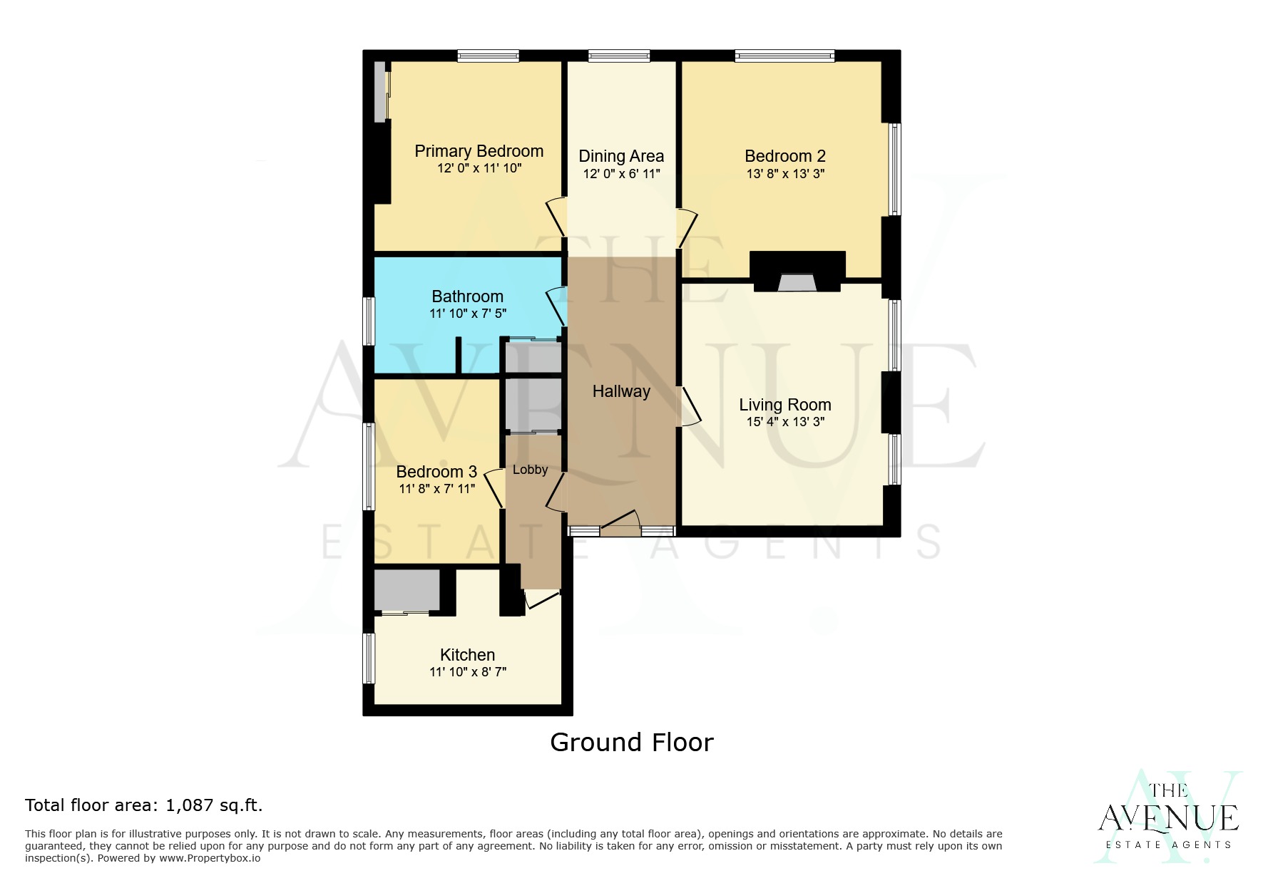 3 bed flat for sale in Rutland Court, Rutland Street, Matlock - Property floorplan