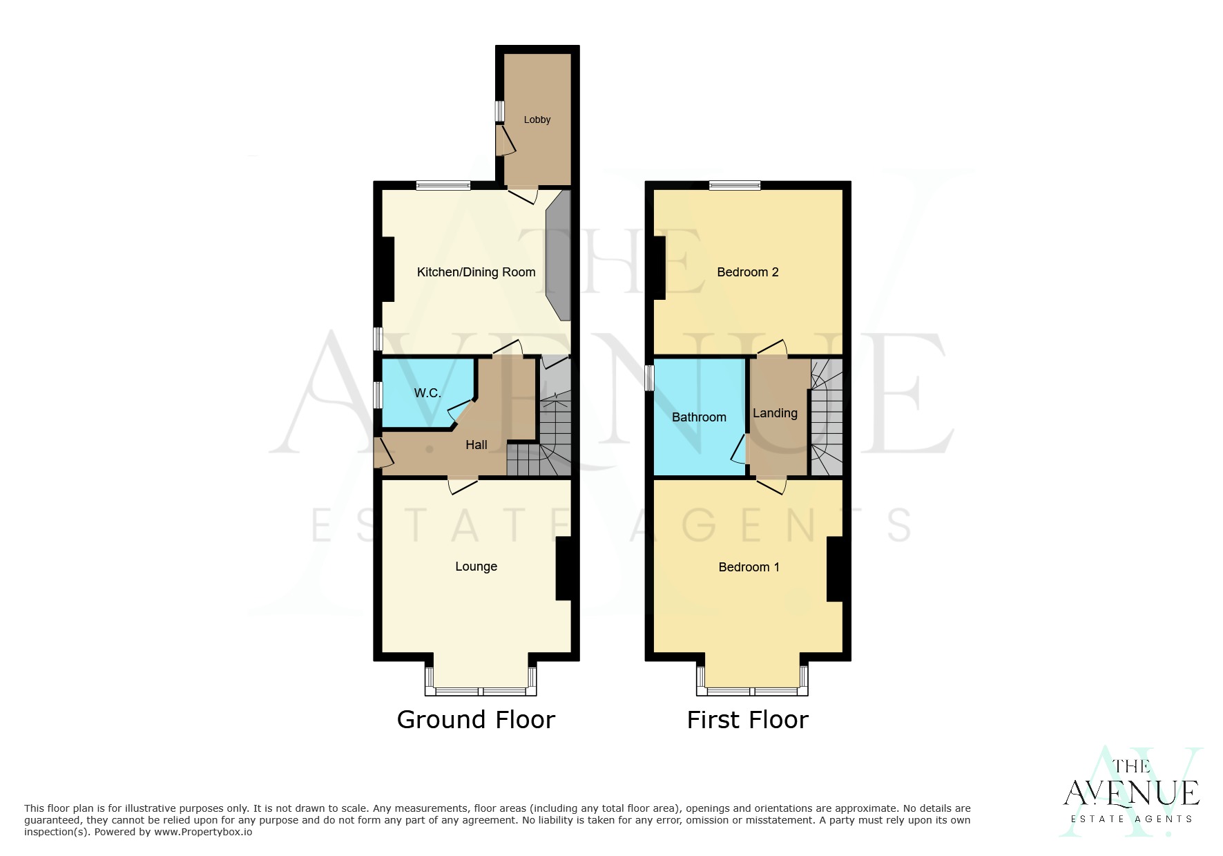 2 bed semi-detached house to rent in Newlands Drive, Riddings - Property floorplan