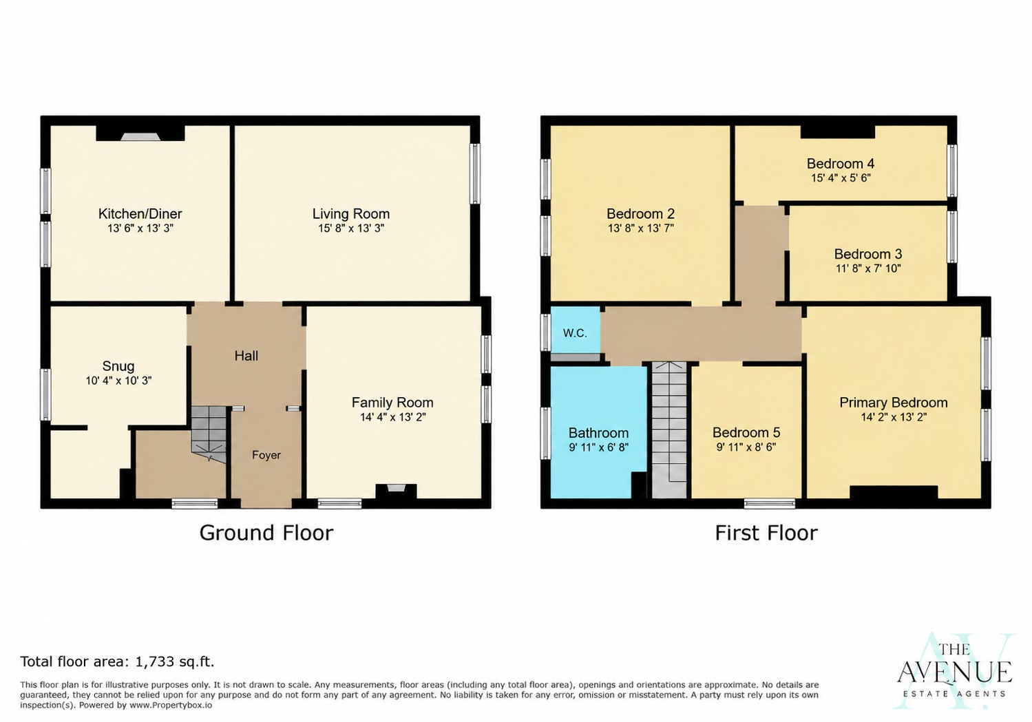 5 bed semi-detached house for sale in Hillcrest, The Ridge, Blackwell - Property floorplan