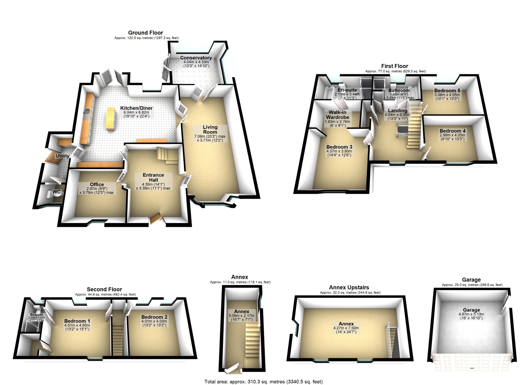 5 bed detached house for sale in Pool View, Winterley, Cheshire, CW11 4QZ - Property floorplan