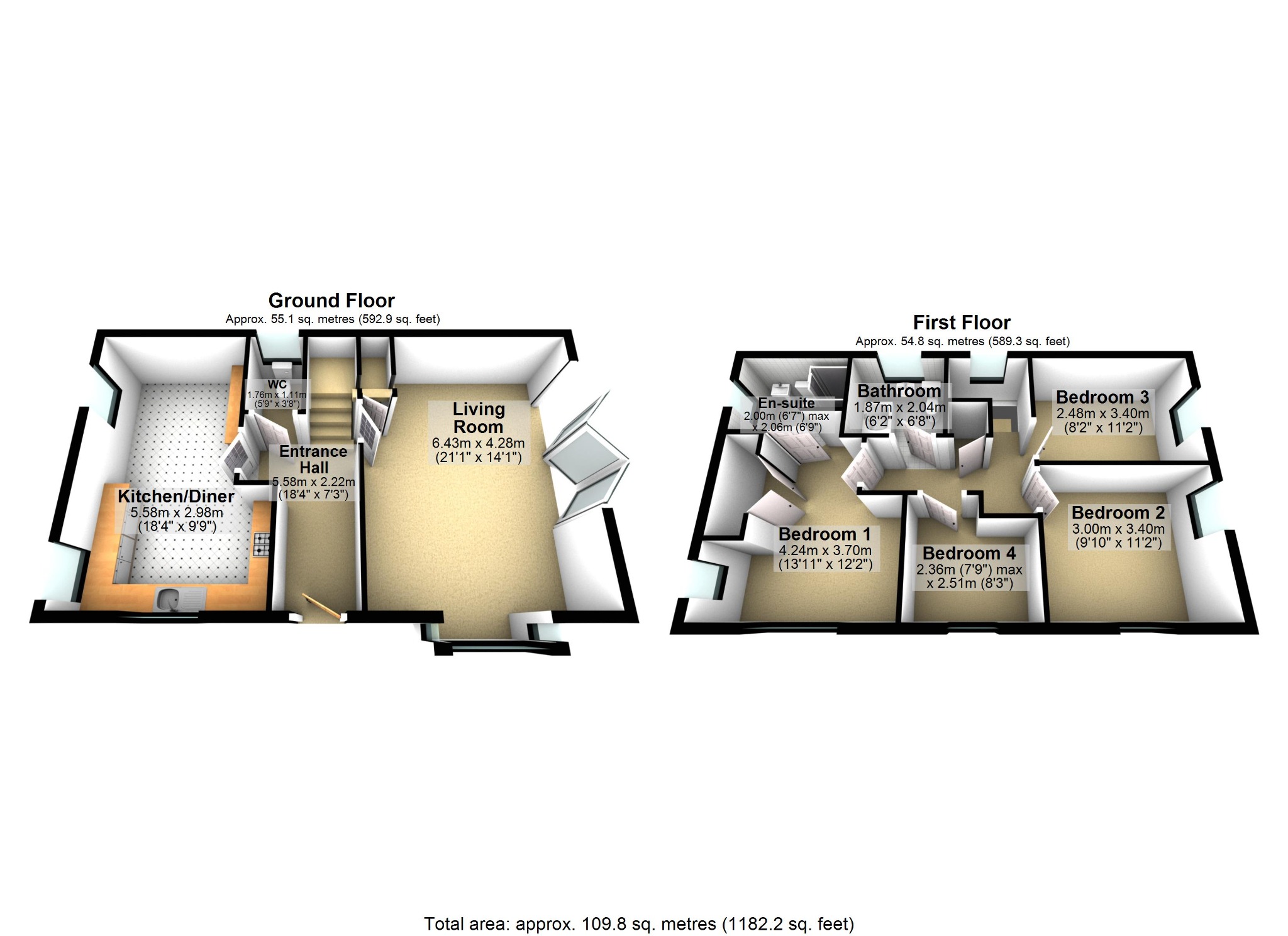 4 bed detached house for sale in Canon Ward Way, Haslington, Cheshire, CW1 5AA - Property floorplan
