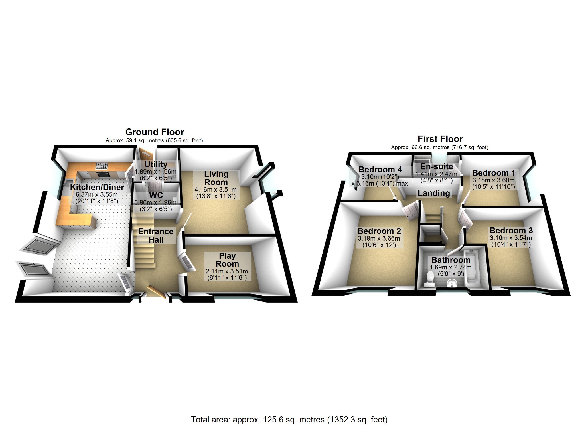 4 bed detached house for sale in Clive Road, Crewe, Cheshire, CW1 5BJ - Property floorplan
