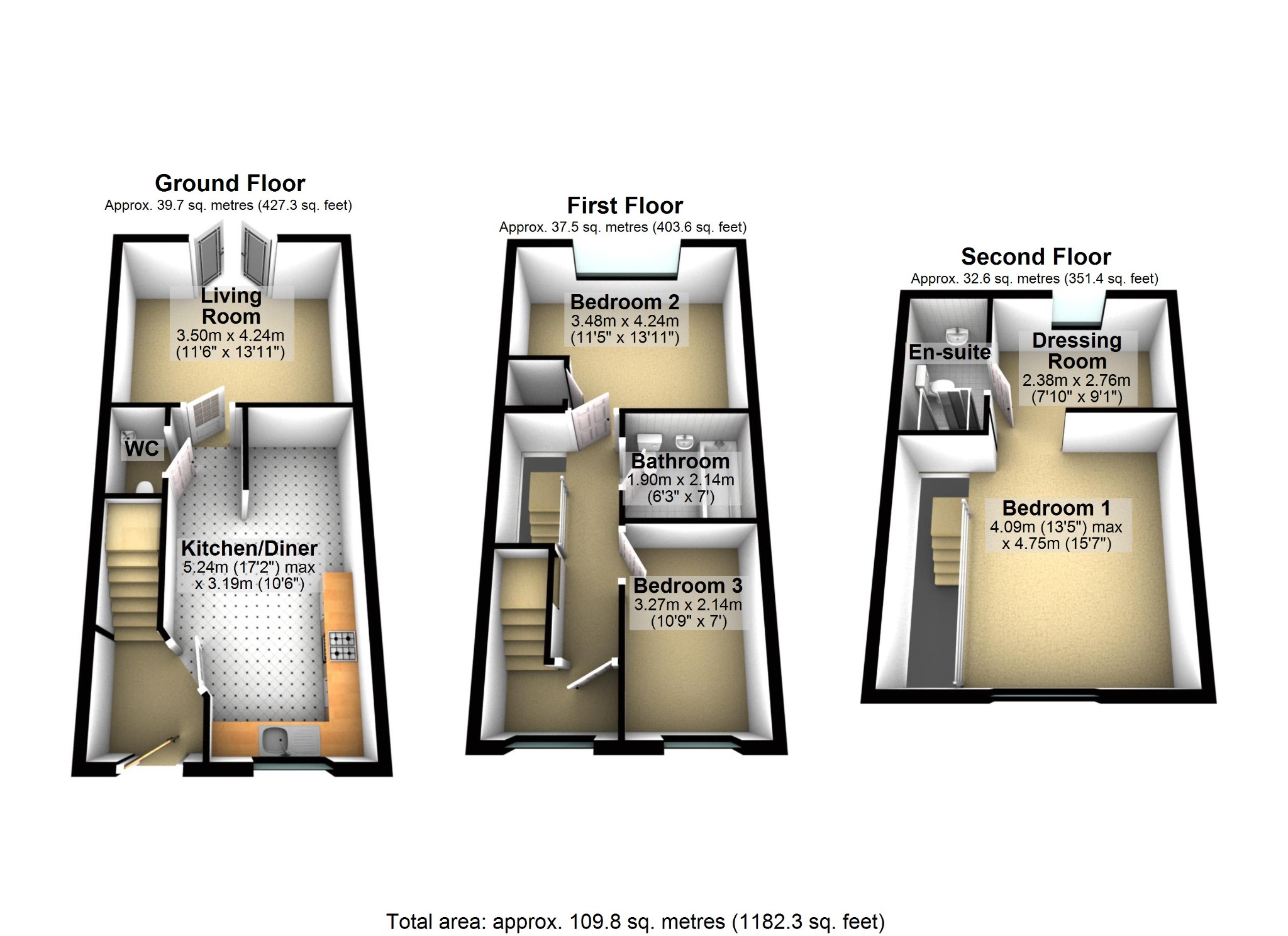 3 bed semi-detached house for sale in Price Close, Moston, Sandbach, Cheshire, CW11 3JY - Property floorplan