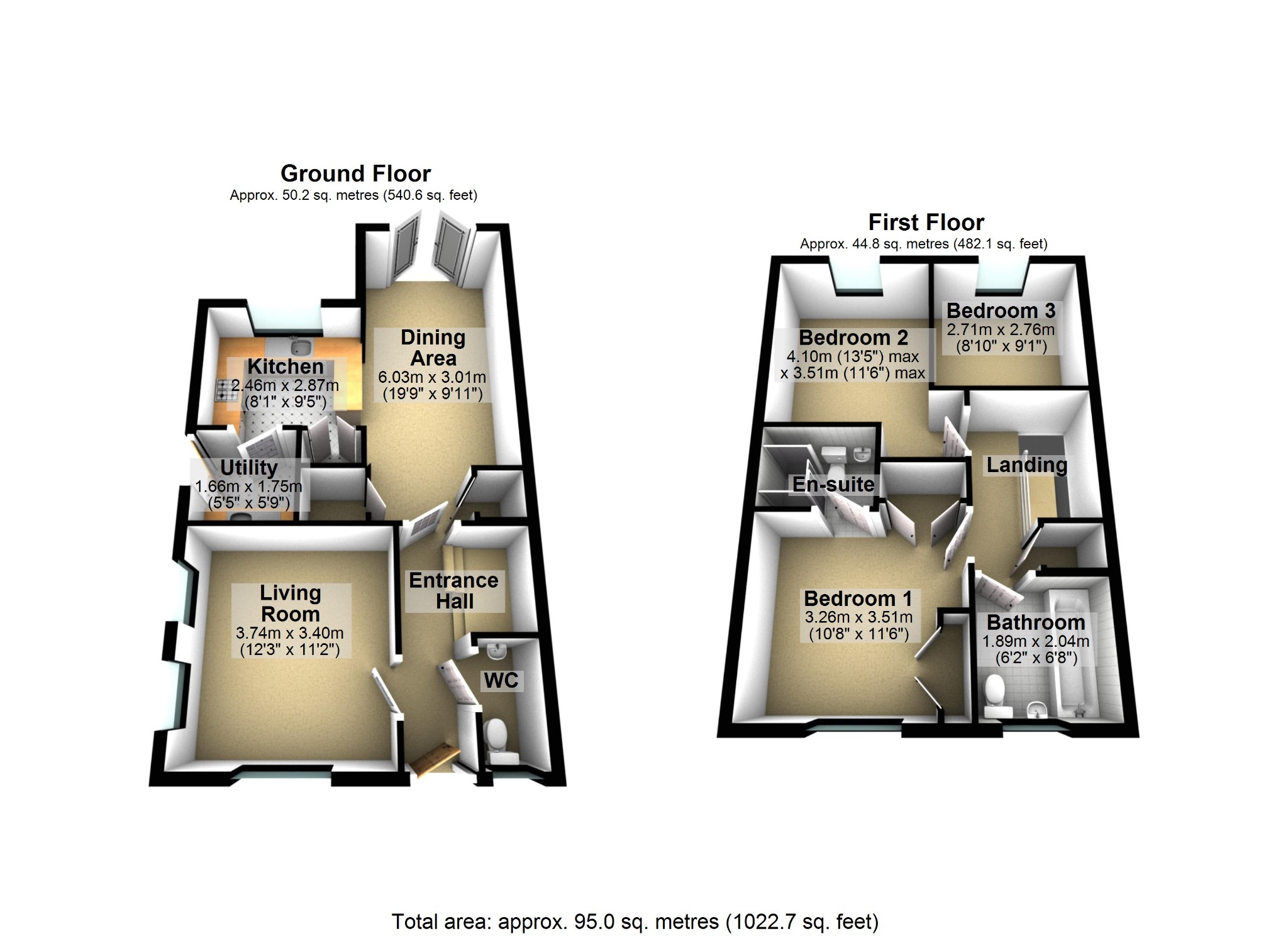 3 bed detached house for sale in Hamman Drive, Knutsford, WA16 8FN - Property floorplan