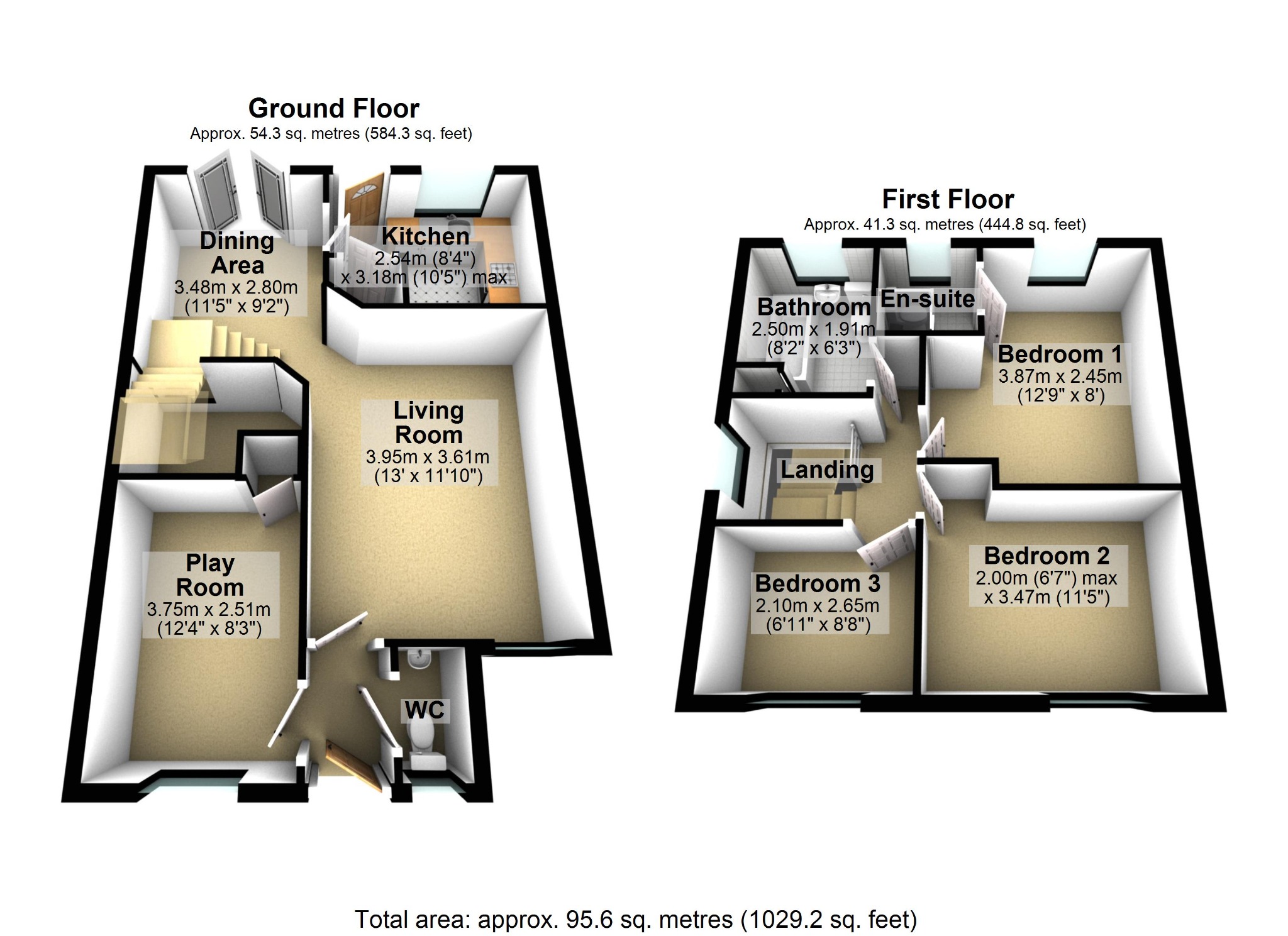 3 bed detached house for sale in Edward Phipps Way, Haslington, CW1 5UB - Property floorplan