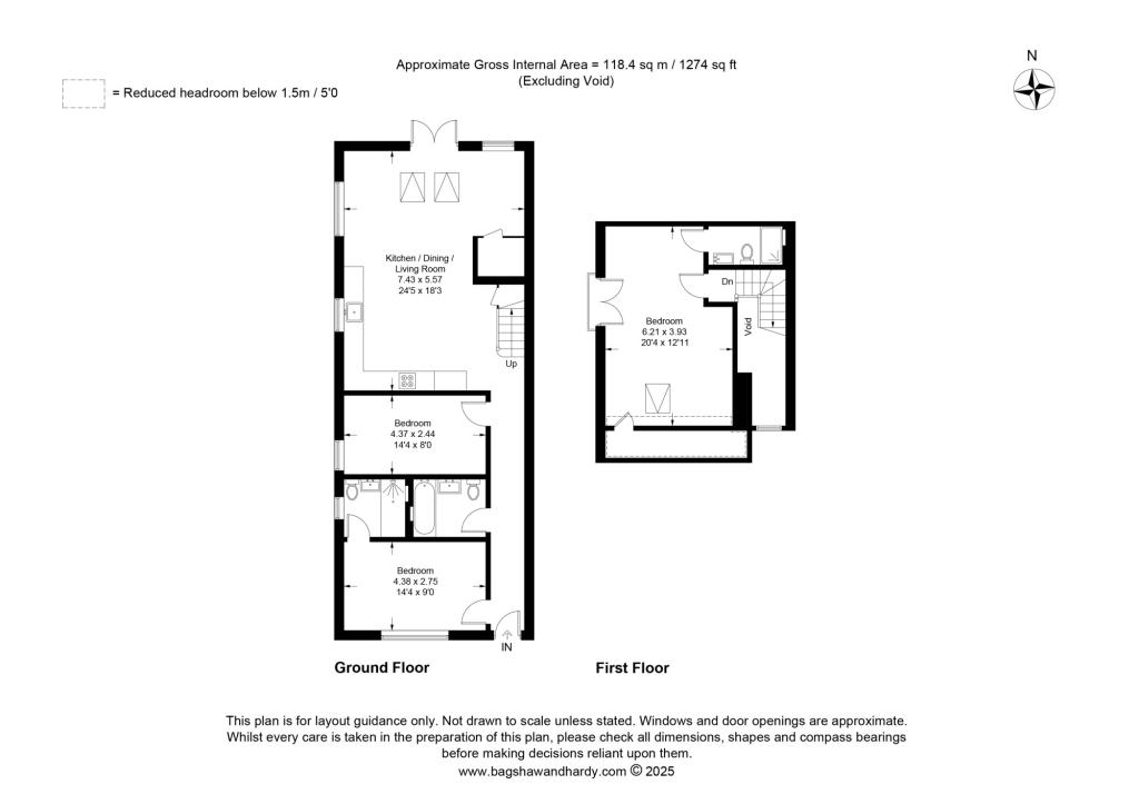 3 bed end of terrace house for sale in Kites Barn Lower Duxhurst Farm,  Reigate, RH2 - Property floorplan