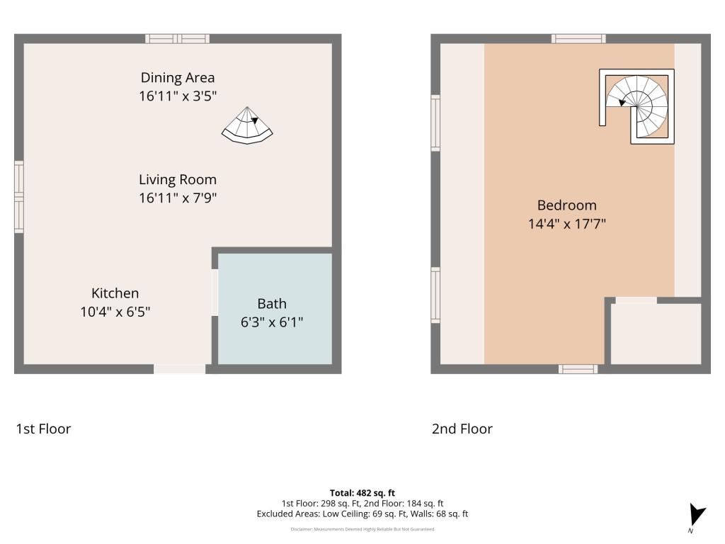 Barn conversion to rent in The Annexe, Holmwood Farm Court Horsham Road,  Dorking, RH5 - Property floorplan