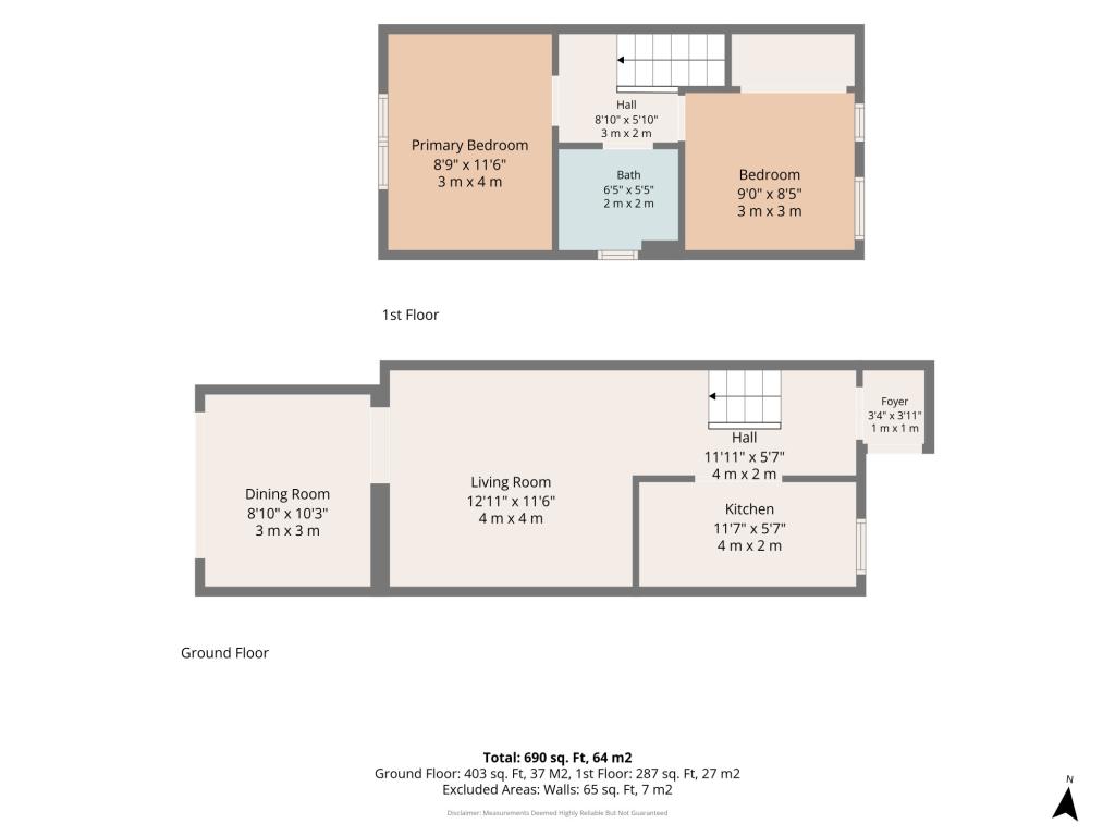 2 bed end of terrace house for sale in Nursery Close,  Dorking, RH5 - Property floorplan