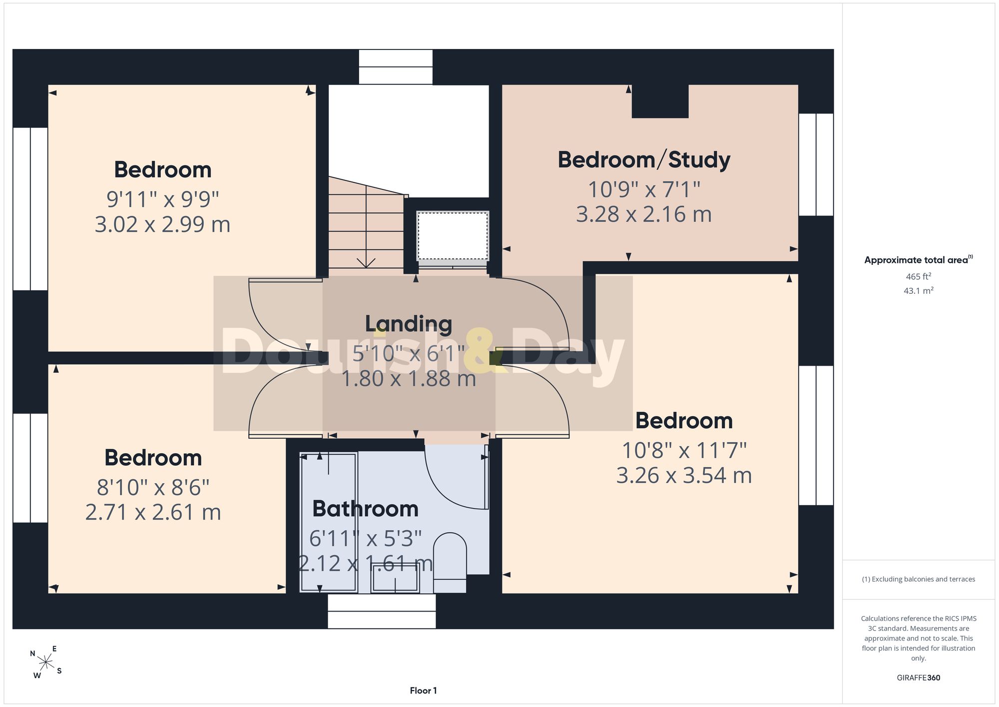 4 bed detached house for sale in Micklewood Close, Penkridge, ST19 - Property floorplan