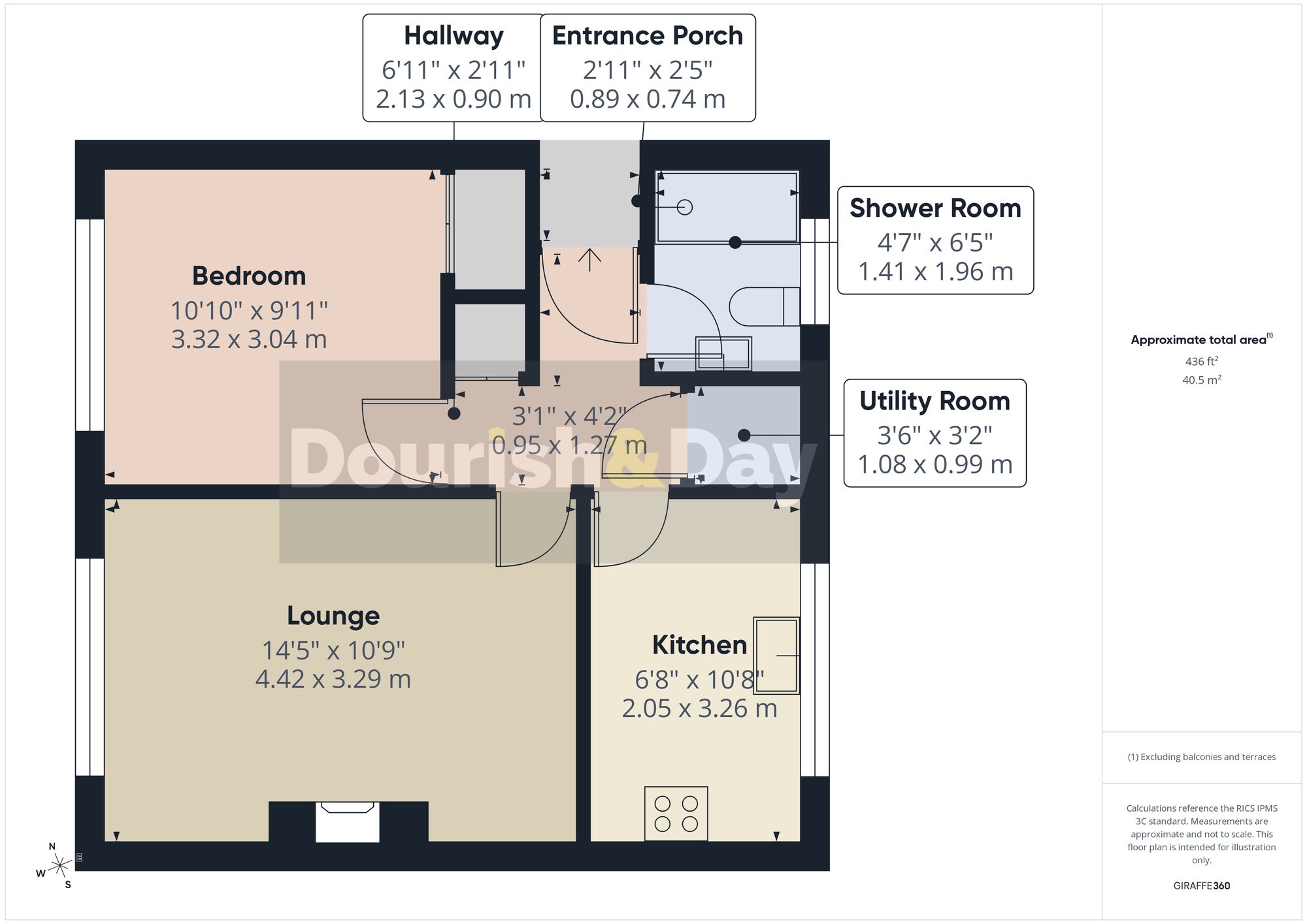 1 bed semi-detached house for sale in Kenrick Close, Woore, CW3 - Property floorplan