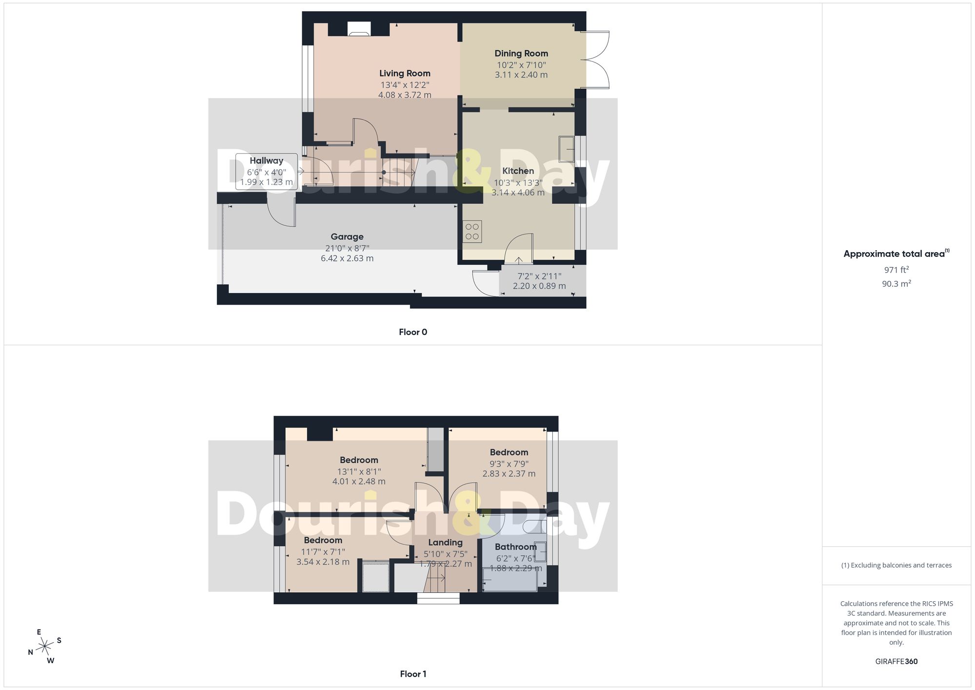 3 bed semi-detached house for sale in Wynter Lane, Tilston, SY14 - Property floorplan
