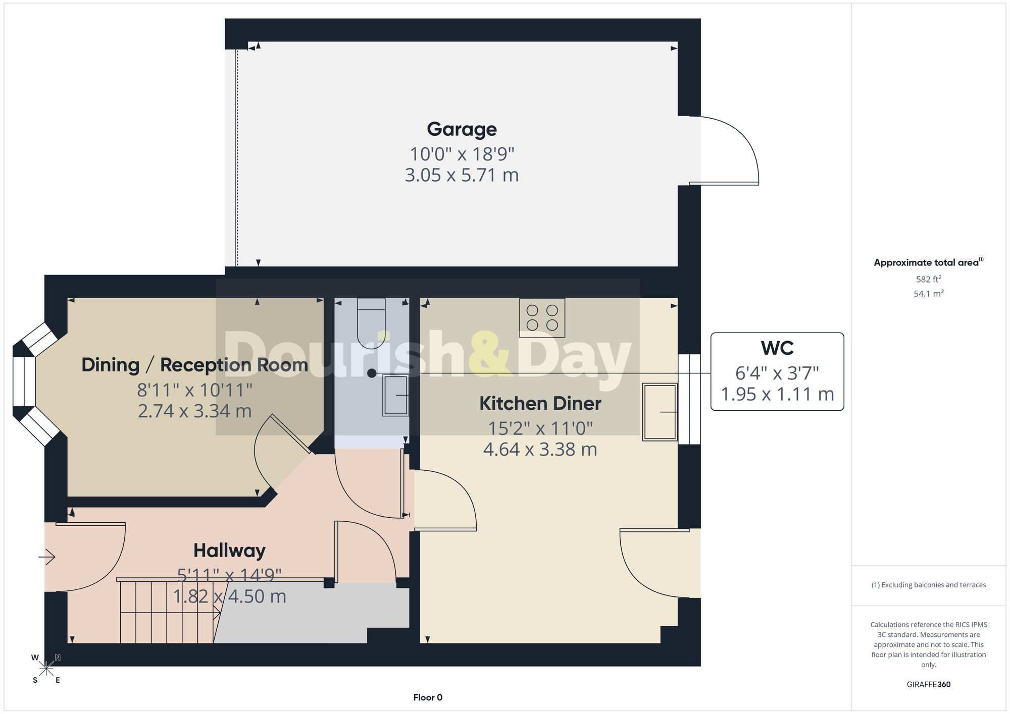 4 bed mid-terraced house for sale in Legend Lane, Stafford, ST16 - Property floorplan