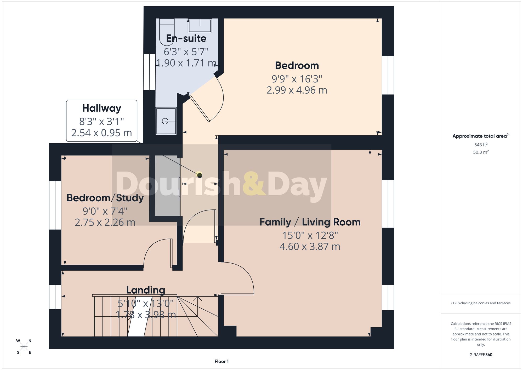 4 bed mid-terraced house for sale in Legend Lane, Stafford, ST16 - Property floorplan