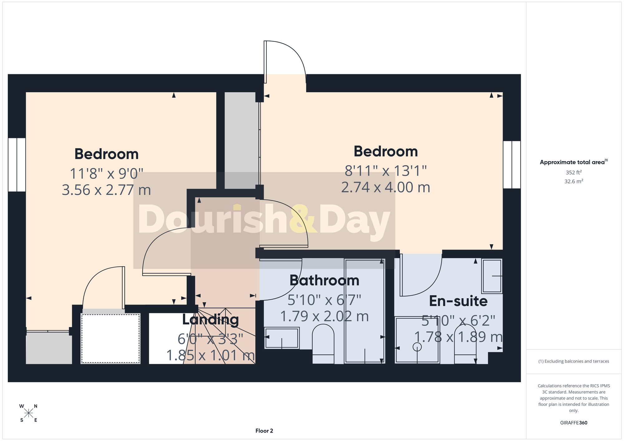 4 bed mid-terraced house for sale in Legend Lane, Stafford, ST16 - Property floorplan