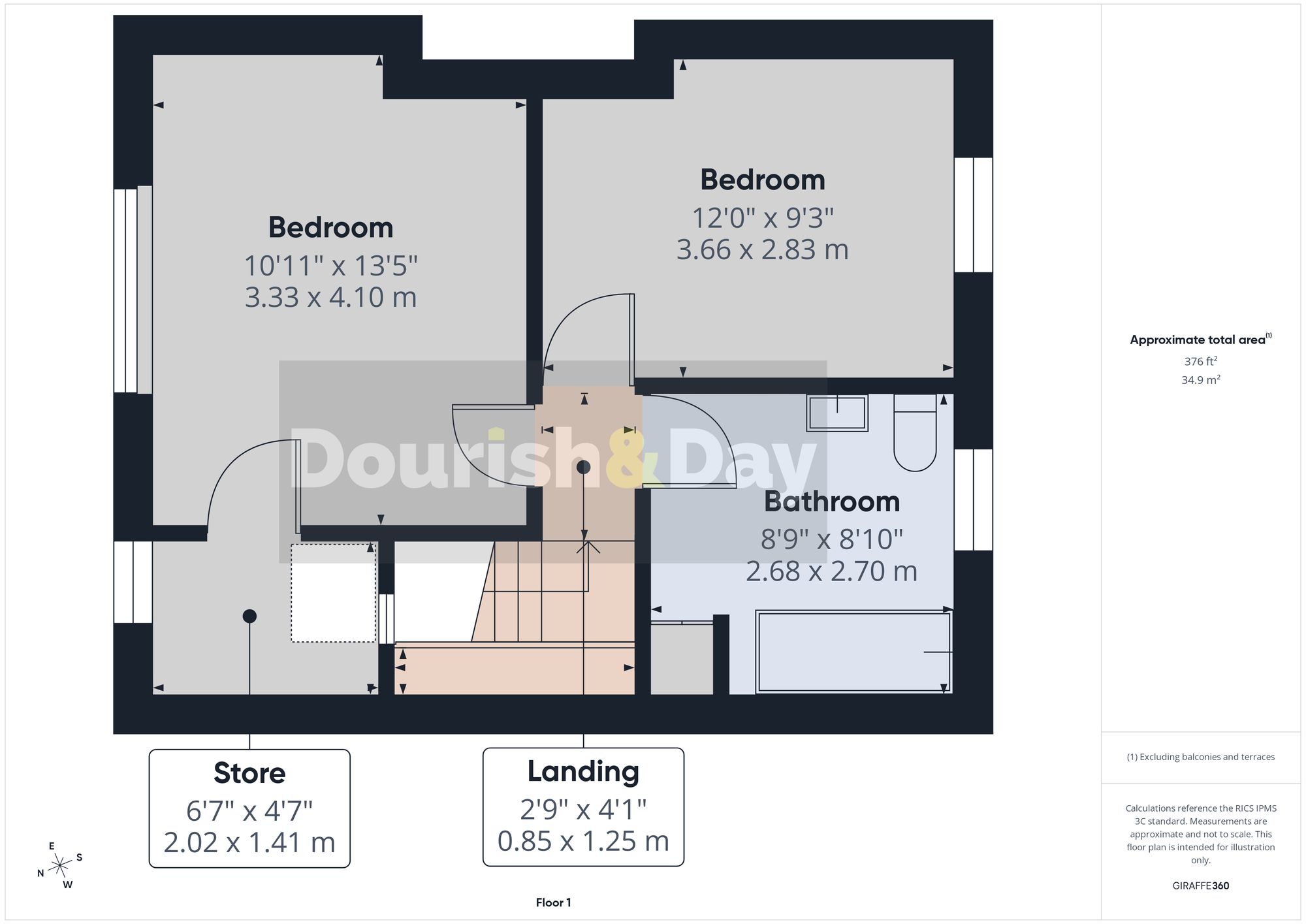 2 bed terraced house for sale in Princes Street, Stone, ST15 - Property floorplan