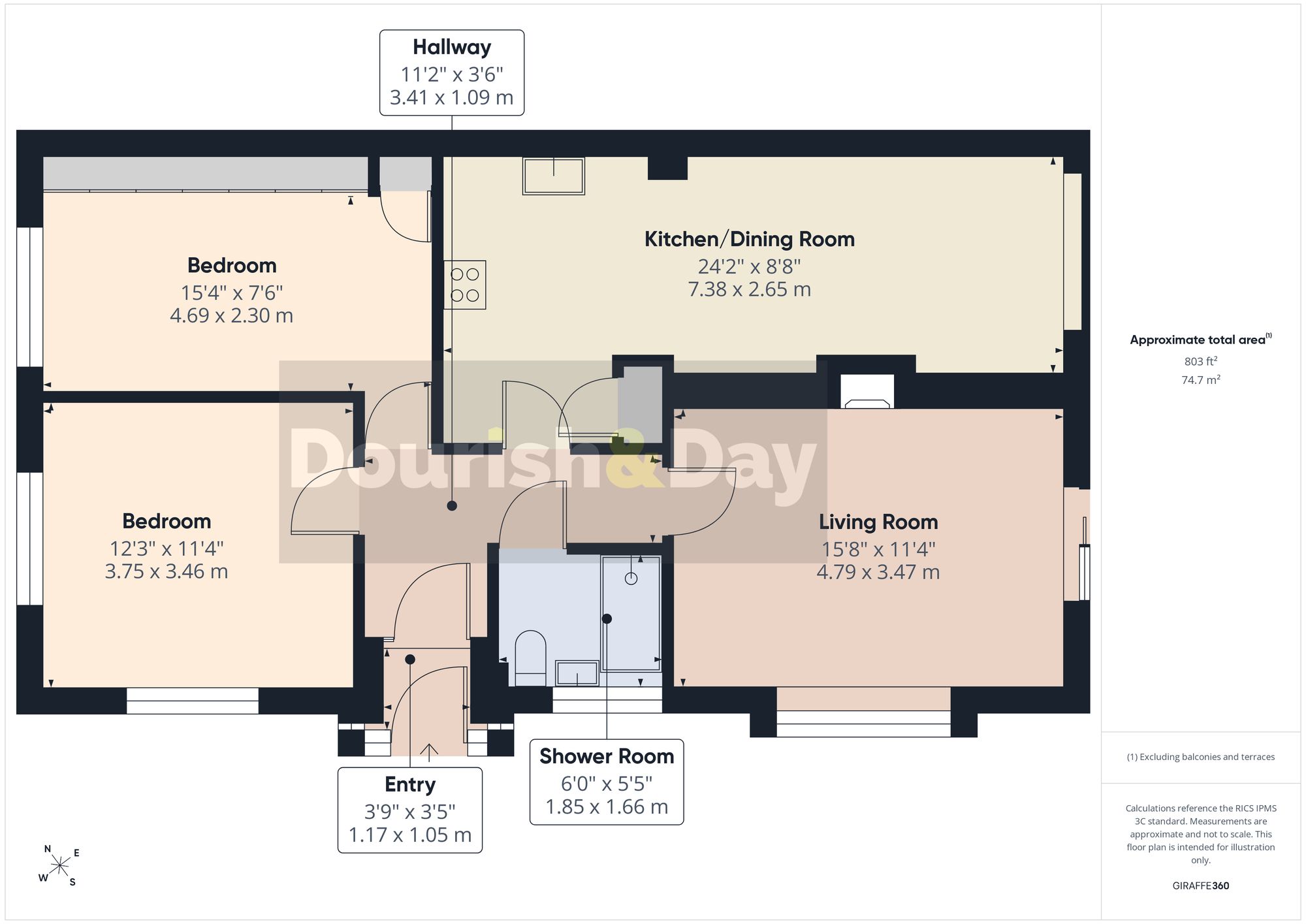 2 bed for sale in Braunton Avenue, Stafford, ST17 - Property floorplan
