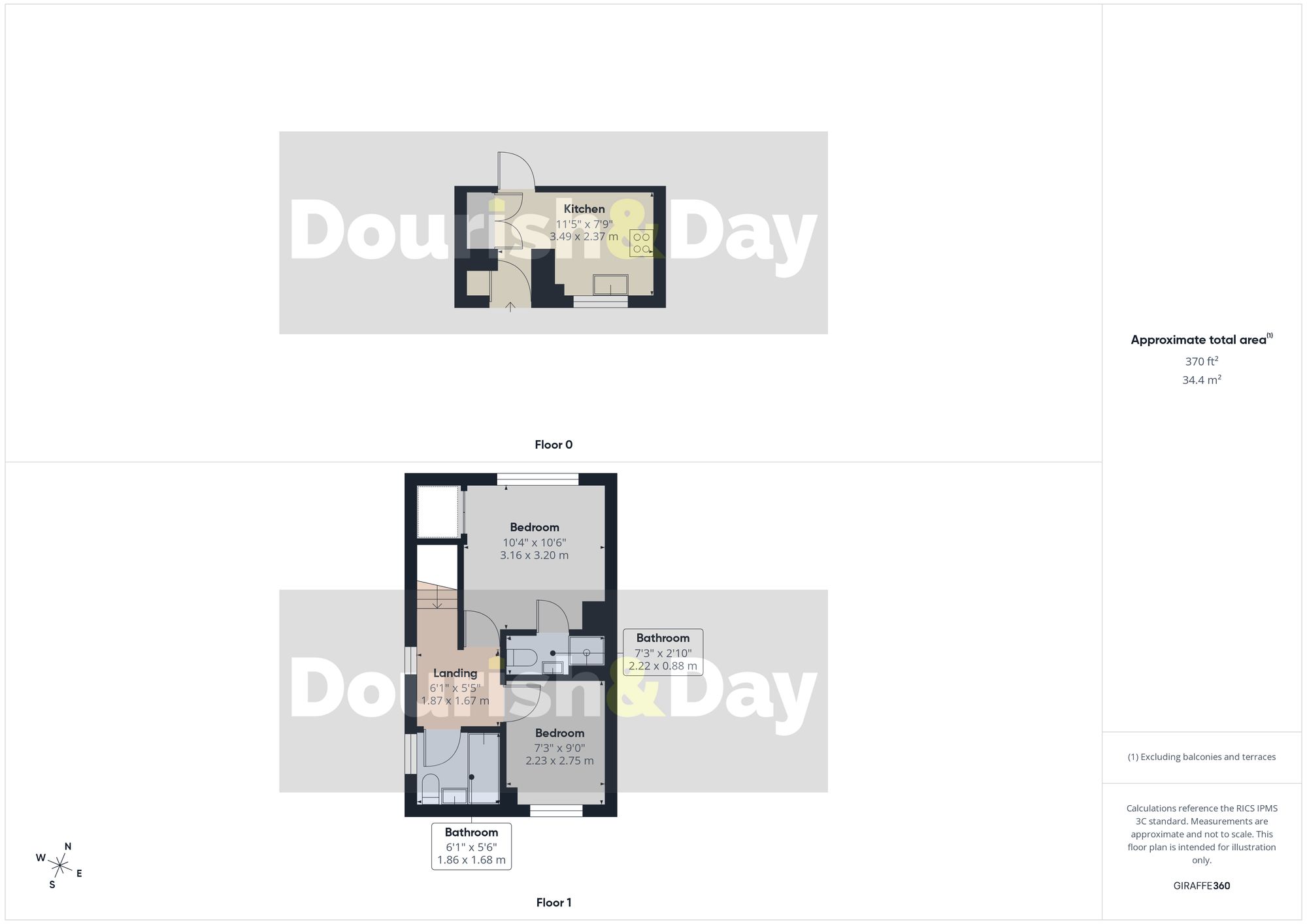 2 bed terraced house for sale in Lanceley Court, Malpas, SY14 - Property floorplan